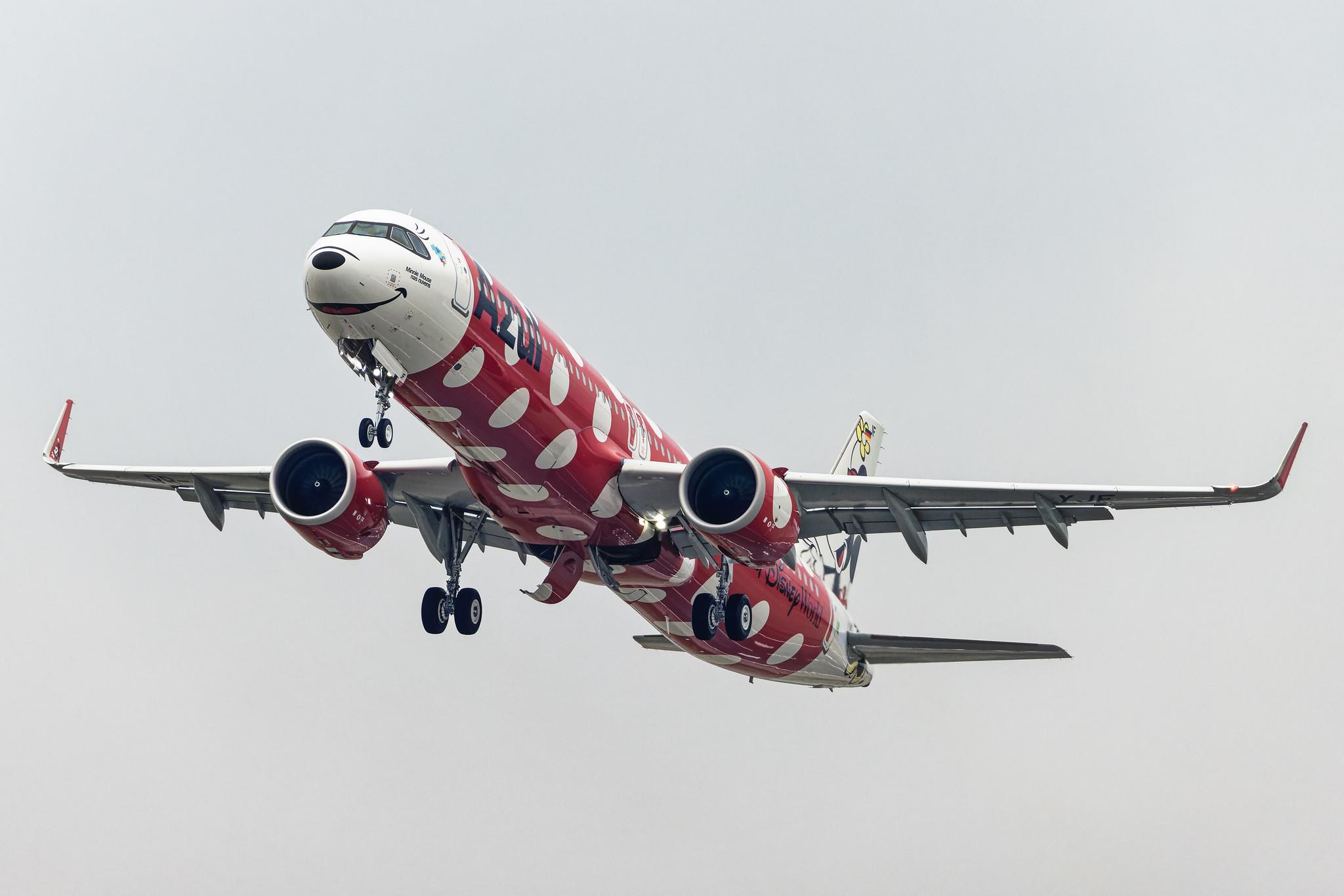 Hamburg Finkenwerder: Azul Linhas Aéreas Brasileiras  (AD / AZU) | Livery: Minnie Mouse - Walt Disney World | Airbus A321-251NX A21N | D-AVWX (PR-YJF) | MSN 10793
