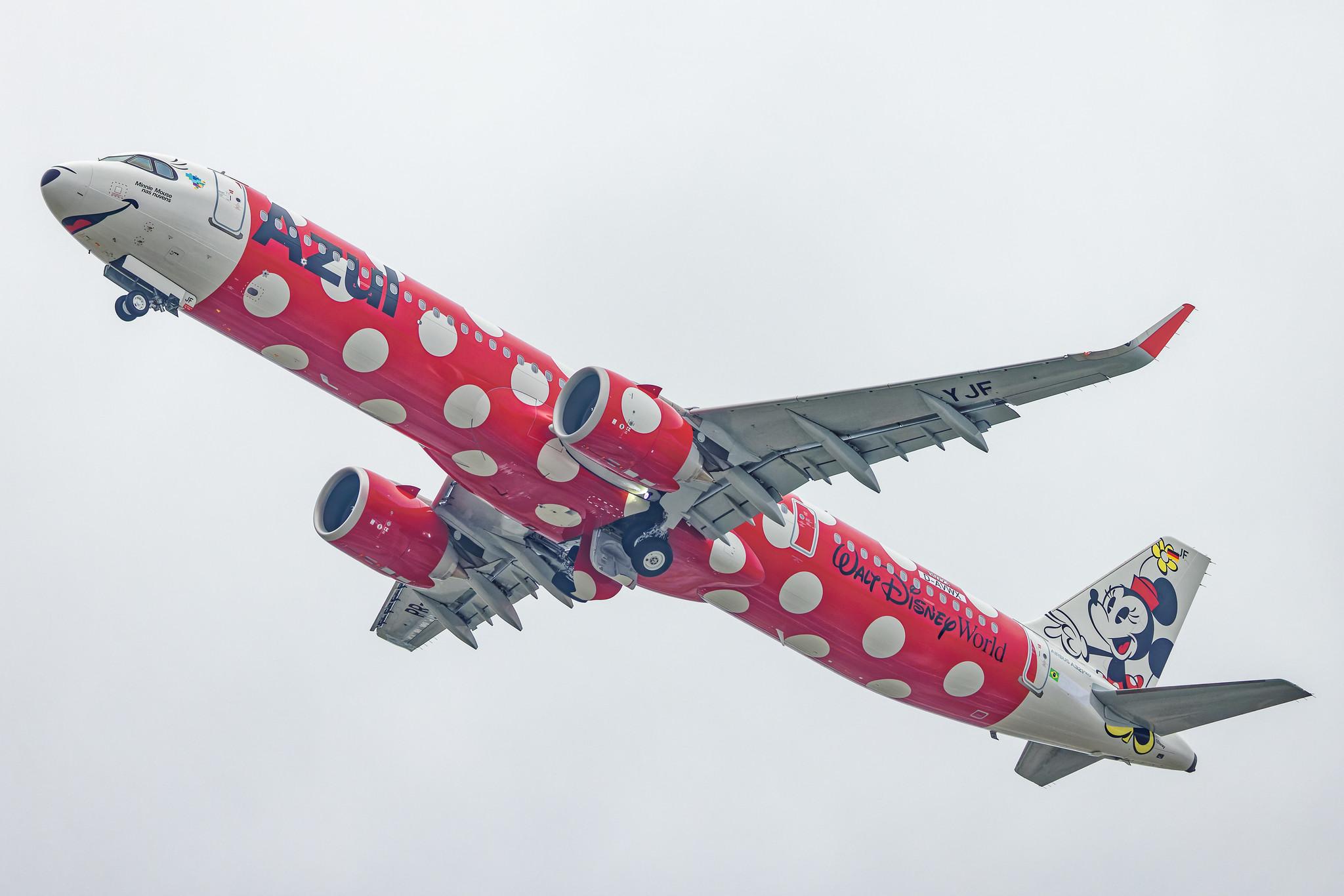 Hamburg Finkenwerder: Azul Linhas Aéreas Brasileiras  (AD / AZU) | Livery: Minnie Mouse - Walt Disney World | Airbus A321-251NX A21N | D-AVWX (PR-YJF) | MSN 10793