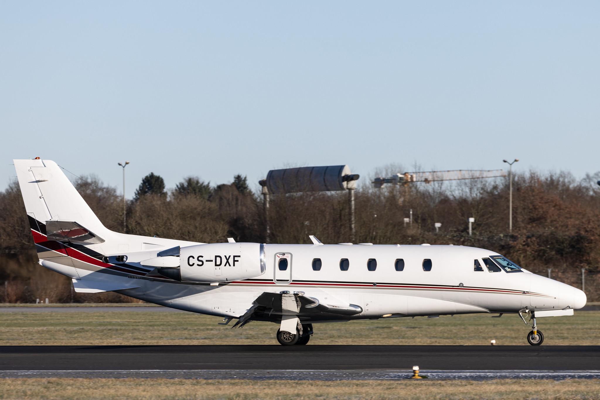 Hamburg Airport: Netjets Europe (/ NJE) | Operator: NetJets Europe |  Cessna 560XLS Citation Excel C56X | CS-DXF | MSN 560-5586