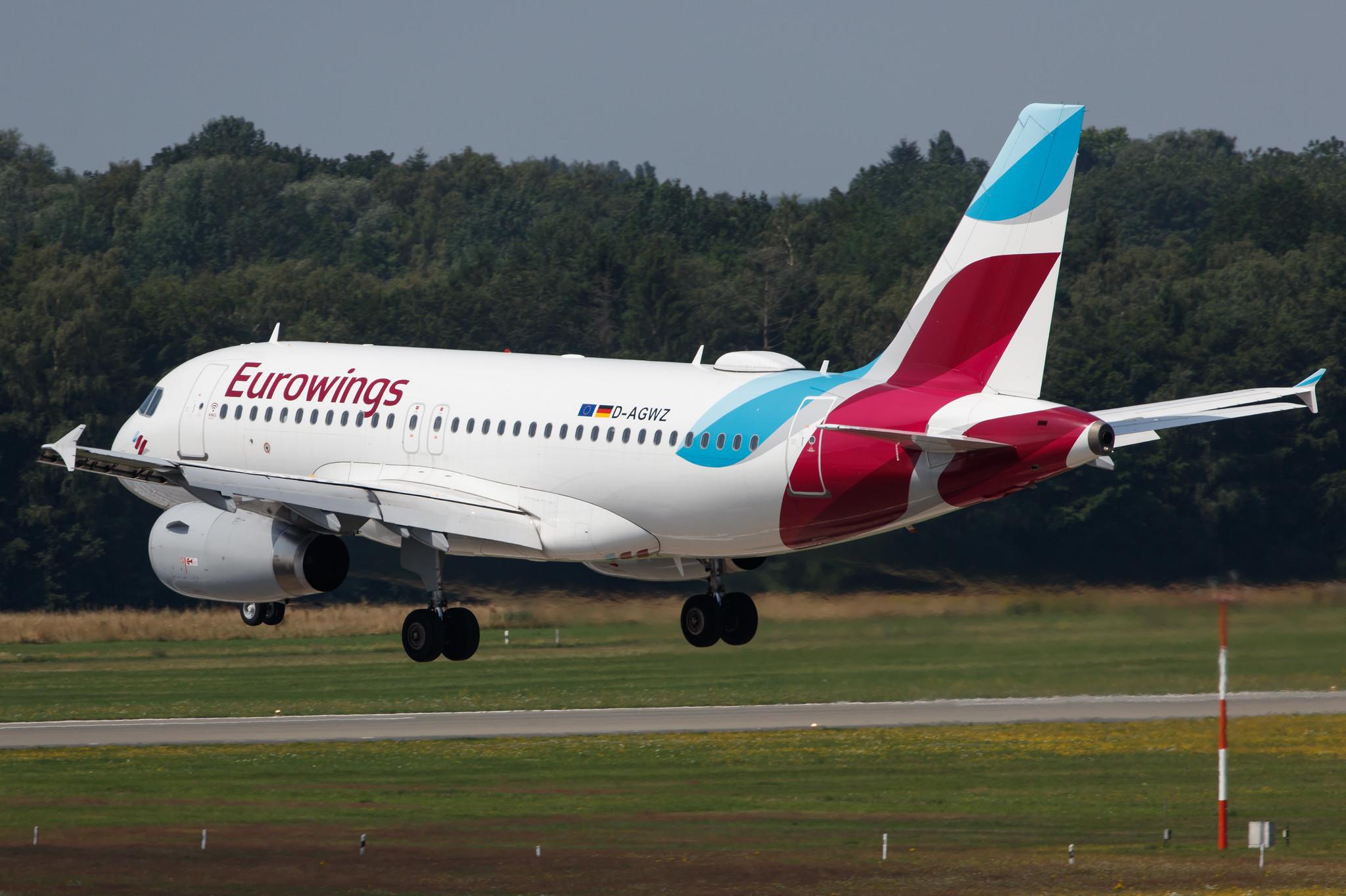 Hamburg Airport: Eurowings (EW / EWG) |  Airbus A319-132 A319 | D-AGWZ | MSN 5978