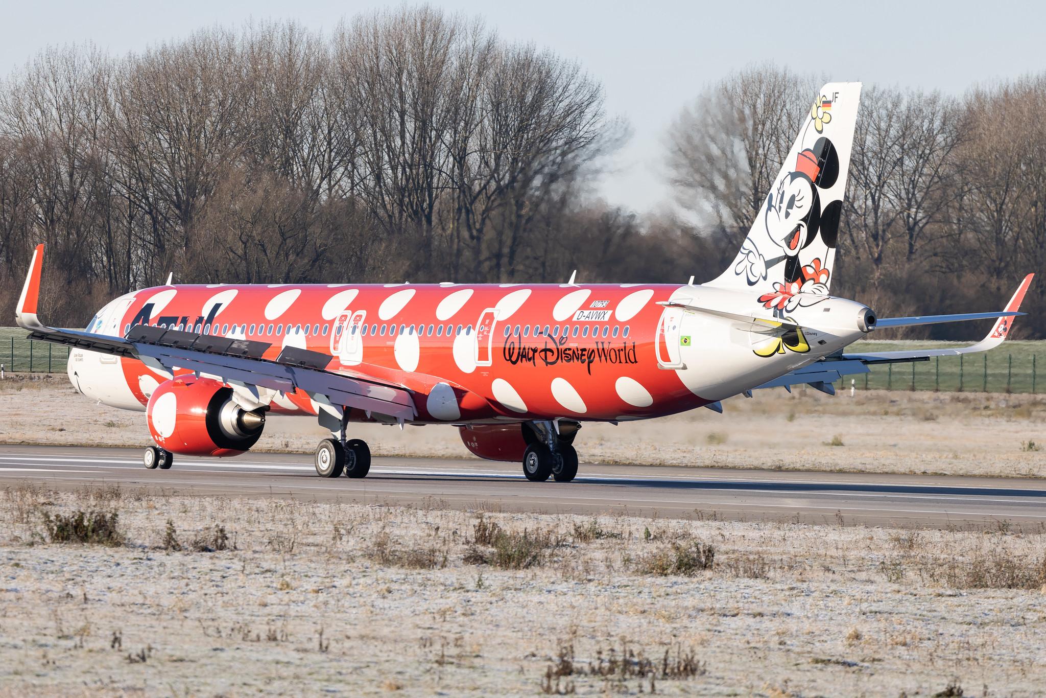 Hamburg Finkenwerder: Azul Linhas Aéreas Brasileiras  (AD / AZU) | Livery: Minnie Mouse - Walt Disney World | Airbus A321-251NX A21N | D-AVWX (PR-YJF) | MSN 10793