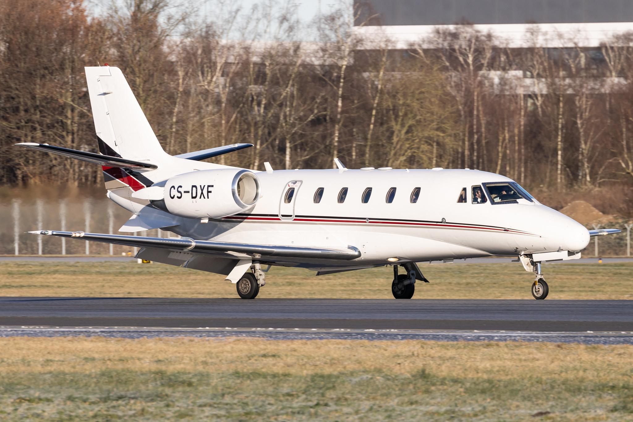 Hamburg Airport: Netjets Europe (/ NJE) | Operator: NetJets Europe |  Cessna 560XLS Citation Excel C56X | CS-DXF | MSN 560-5586