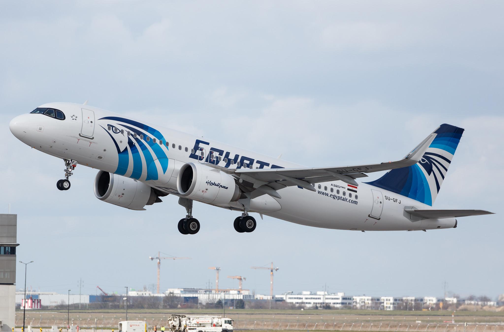 Flughafen Berlin Brandenburg: EgyptAir (MS / MSR) |  Airbus A320-251N A20N | SU-GFJ | MSN 9473