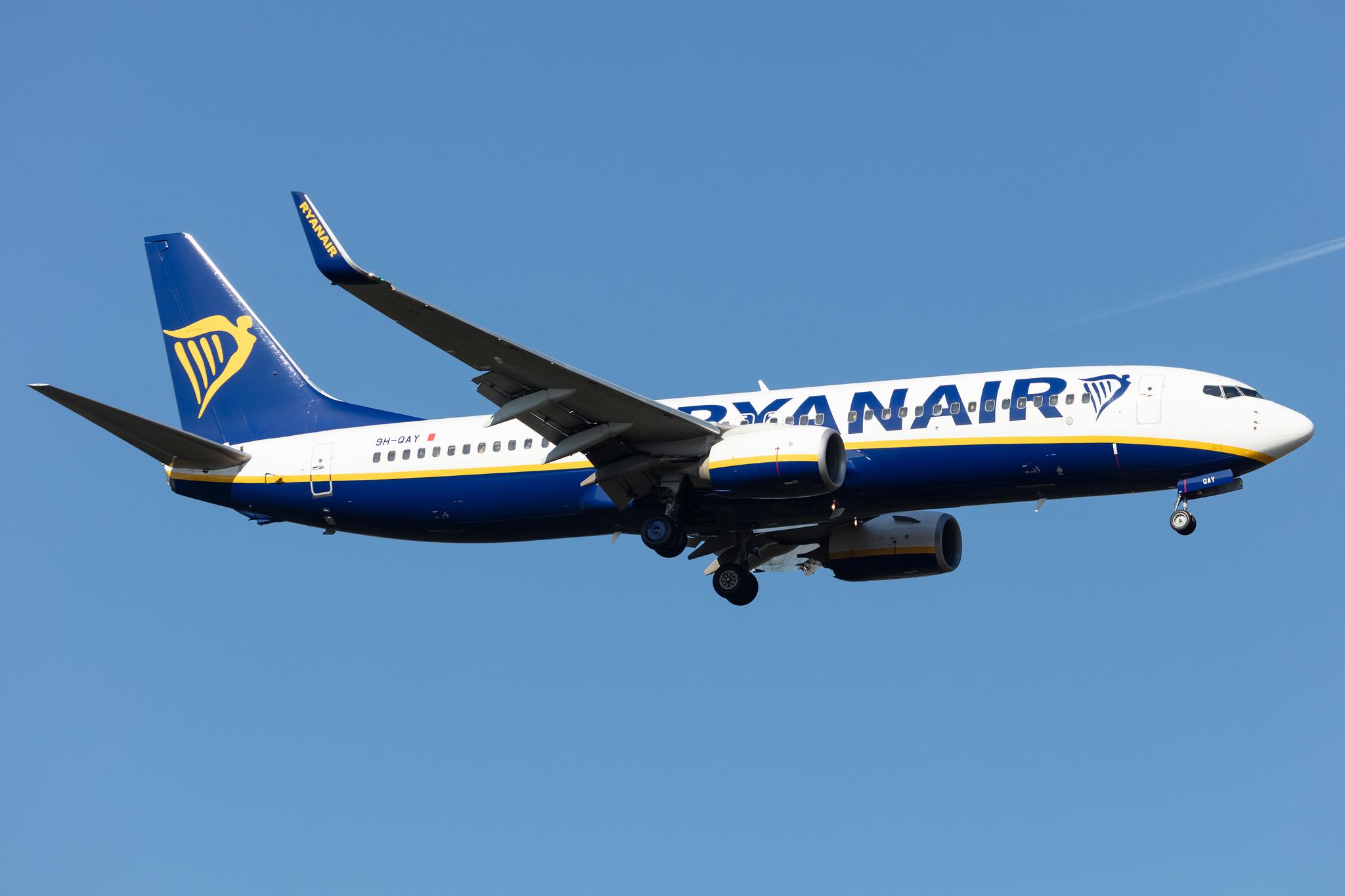 Frankfurt Airport: Ryanair (FR / RYR) | Operator: Malta Air |  Boeing 737-8AS B738 | 9H-QAY | MSN 44699