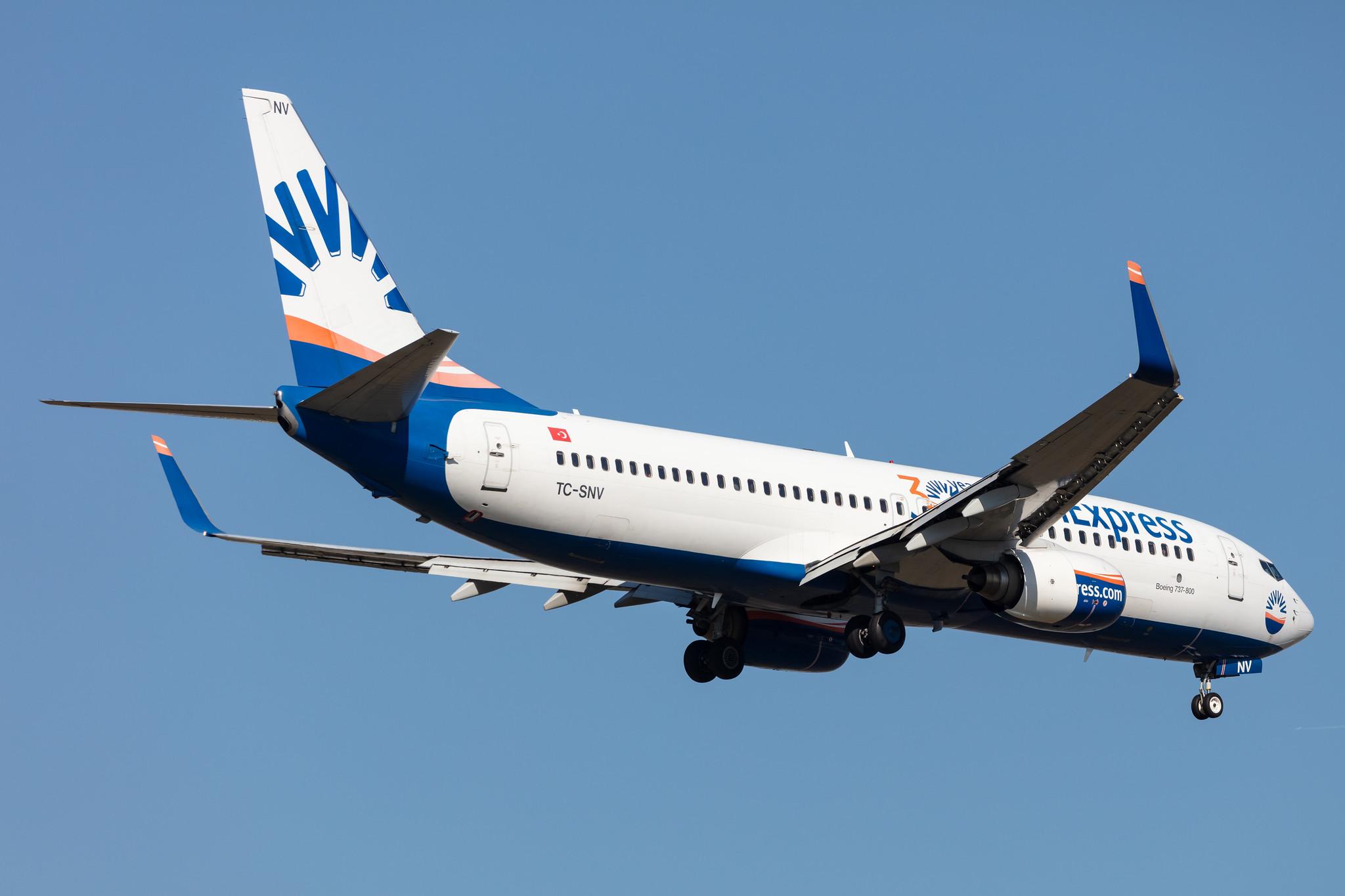 Frankfurt Airport: SunExpress (XQ / SXS) |  Boeing 737-86J B738 | TC-SNV | MSN 28072