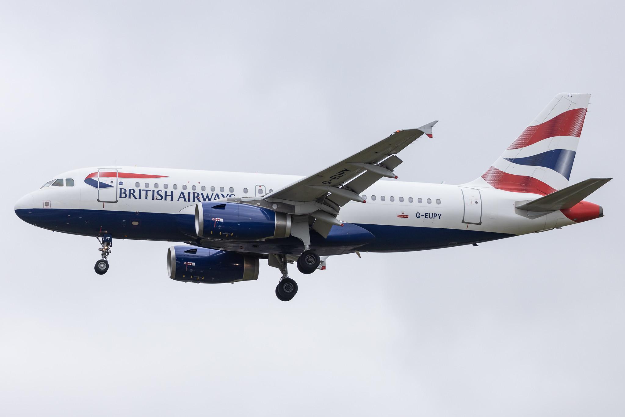 Hamburg Airport: British Airways (BA / BAW) |  Airbus A319-131 A319 | G-EUPY | MSN 1466