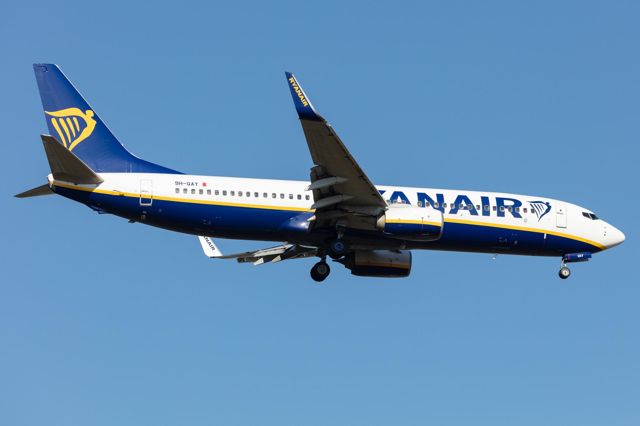 Frankfurt Airport: Ryanair (FR / RYR) | Operator: Malta Air |  Boeing 737-8AS B738 | 9H-QAY | MSN 44699