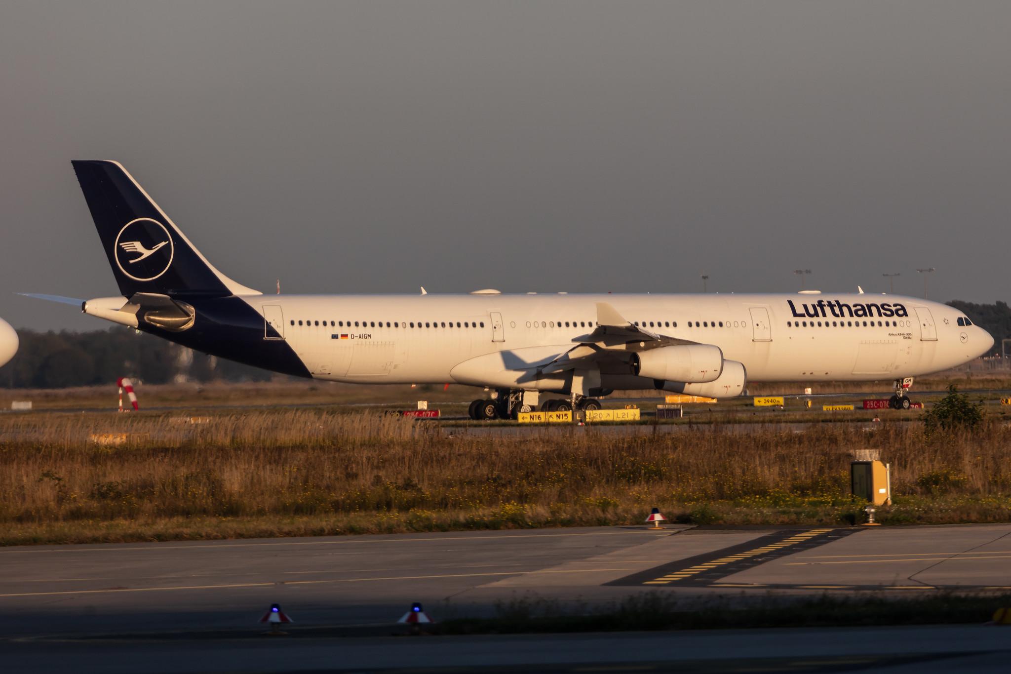 Frankfurt Airport: Lufthansa (LH / DLH) |  Airbus A340-313 A343 | D-AIGM | MSN 0158