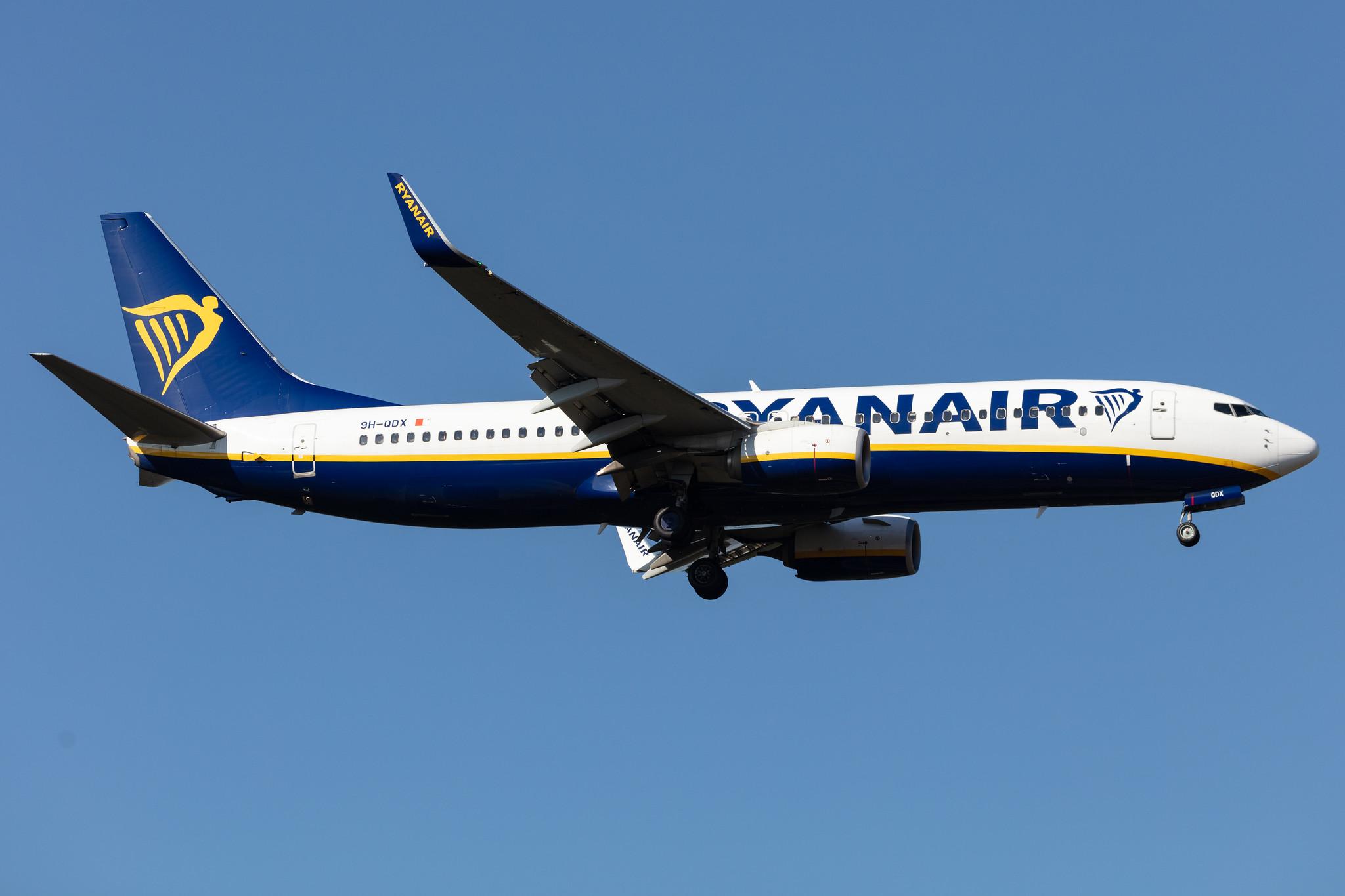 Frankfurt Airport: Ryanair (FR / RYR) | Operator: Malta Air |  Boeing 737-8AS B738 | 9H-QDX | MSN 44773