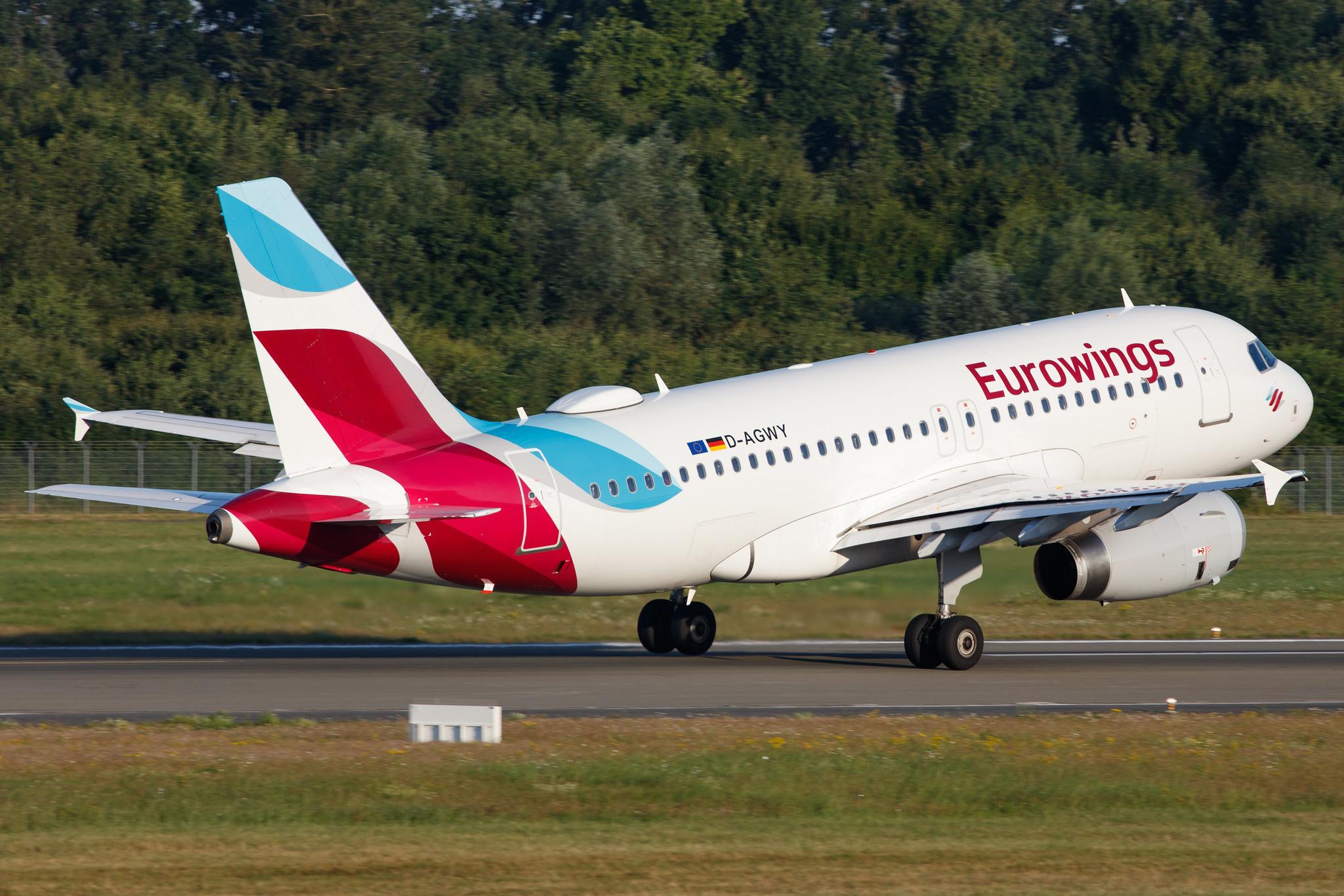 Hamburg Airport: Eurowings (EW / EWG) |  Airbus A319-132 A319 | D-AGWY | MSN 5941