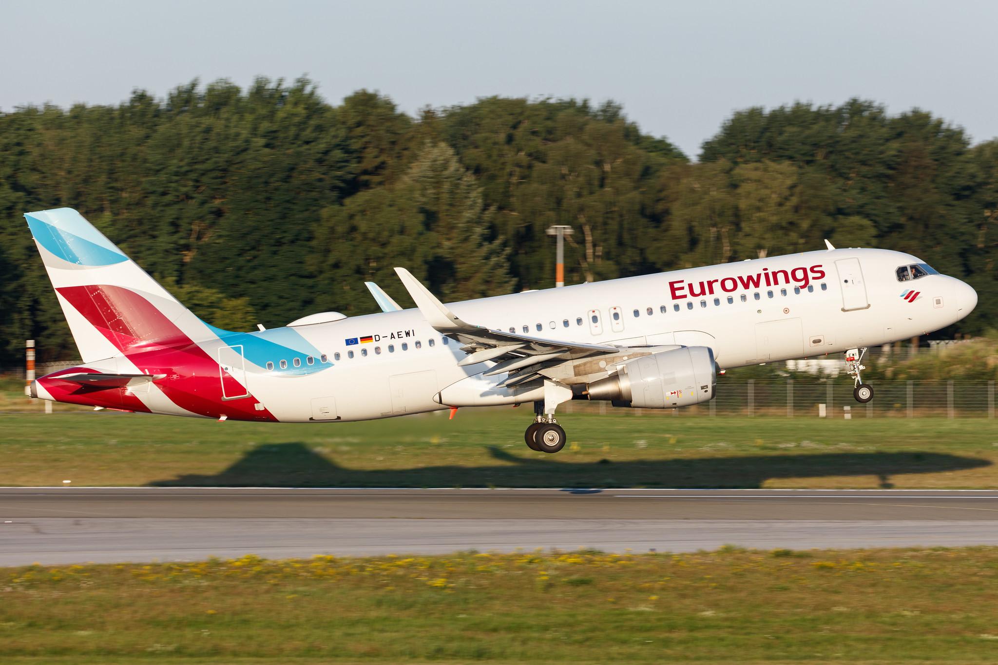 Hamburg Airport: Eurowings (EW / EWG) |  Airbus A320-214 A320 | D-AEWI | MSN 7210