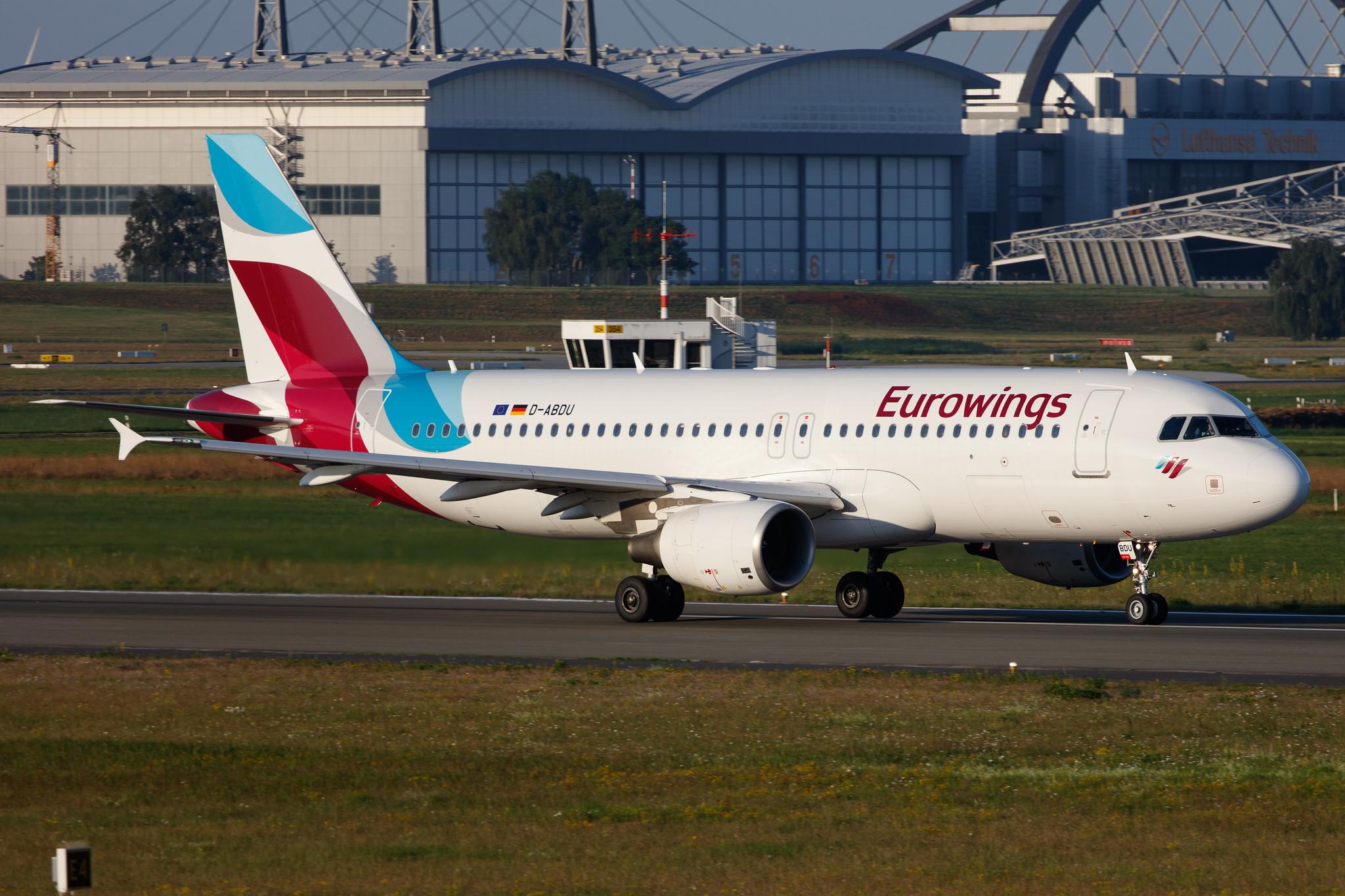 Hamburg Airport: Eurowings (EW / EWG) |  Airbus A320-214 A320 | D-ABDU | MSN 3516