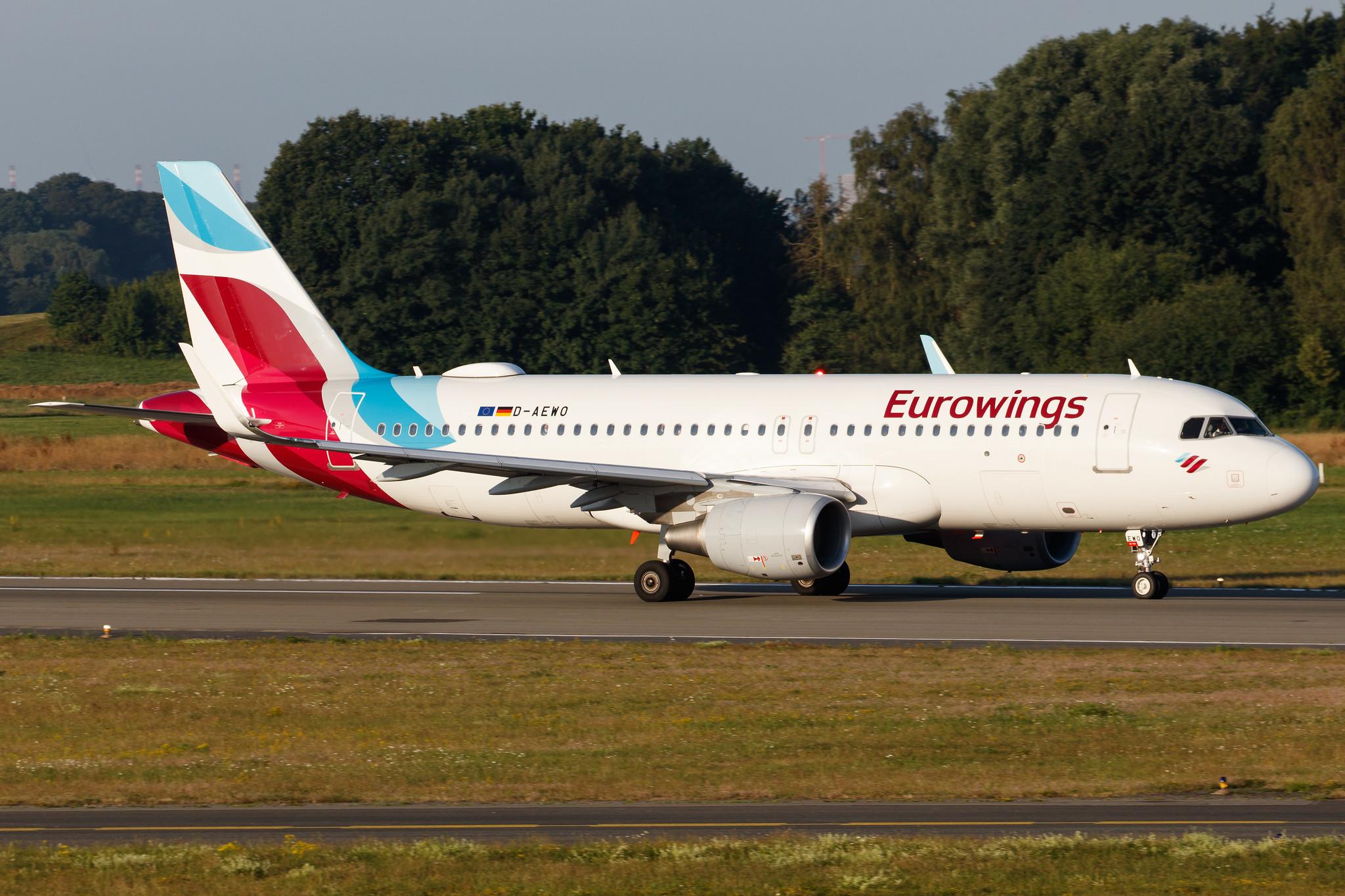 Hamburg Airport: Eurowings (EW / EWG) |  Airbus A320-214 A320 | D-AEWO | MSN 7394