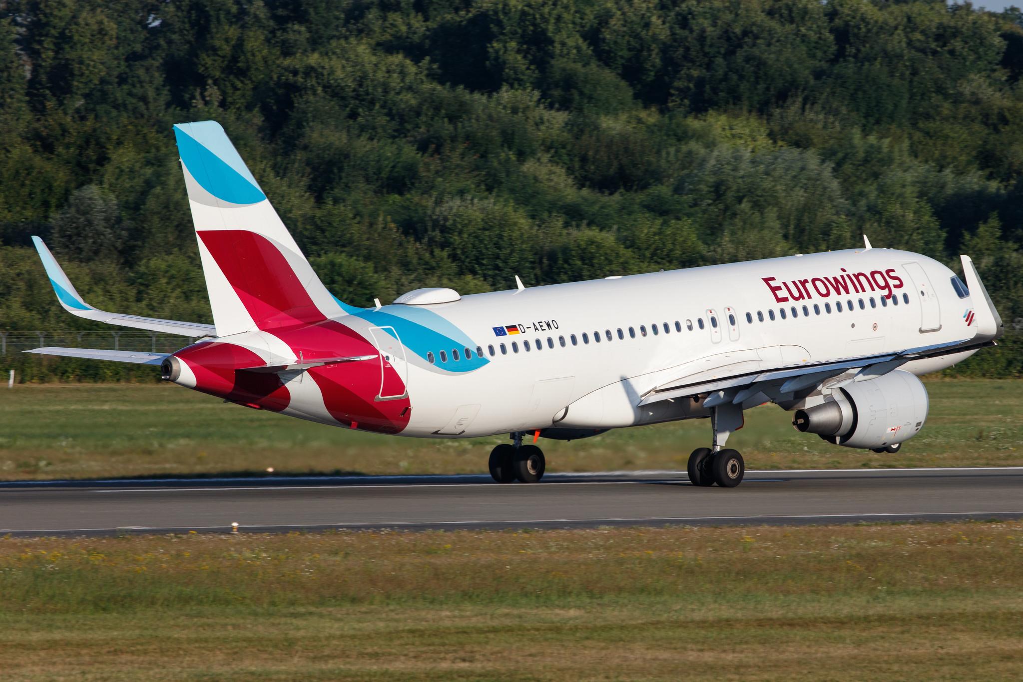 Hamburg Airport: Eurowings (EW / EWG) |  Airbus A320-214 A320 | D-AEWO | MSN 7394