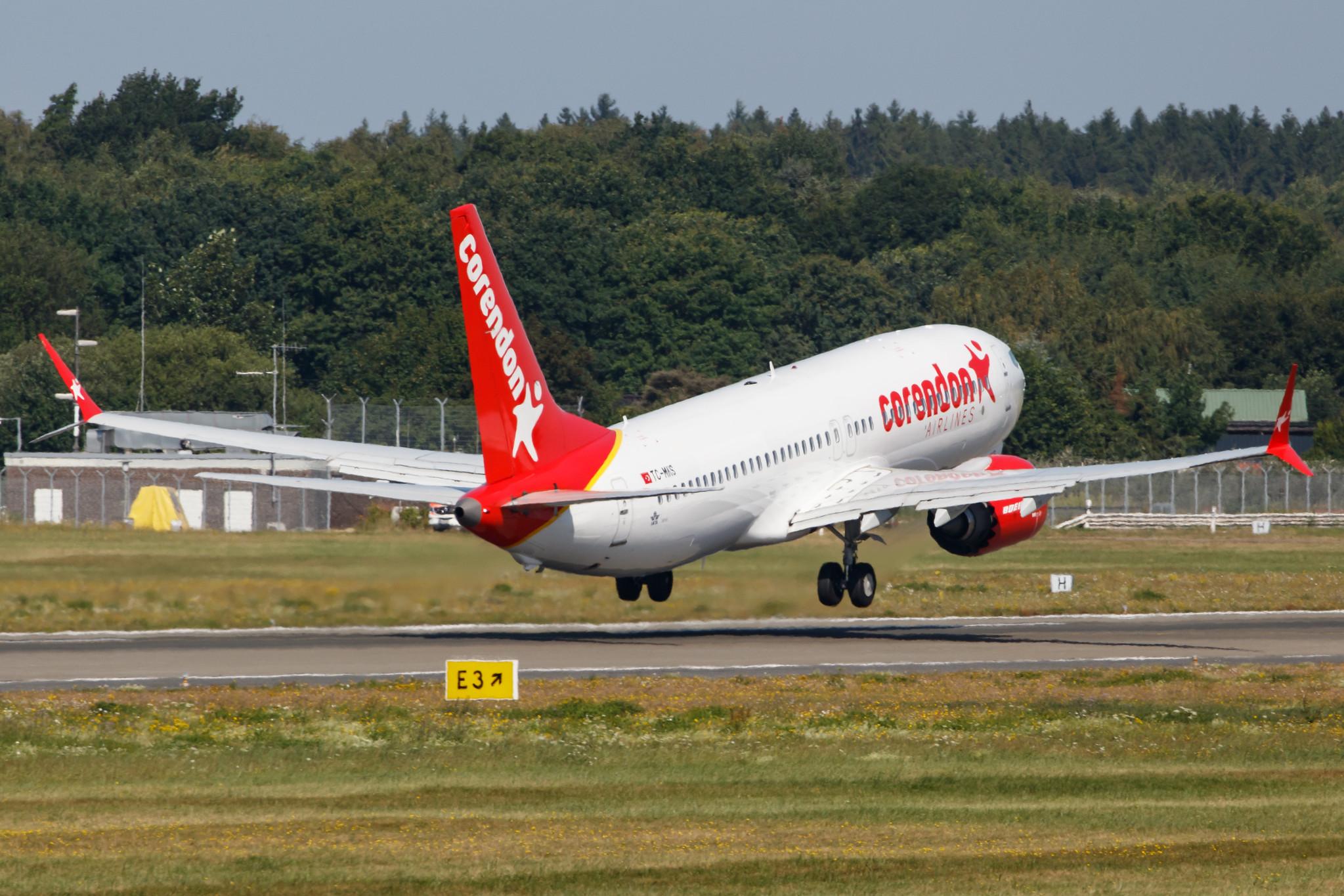 Hamburg Airport: Corendon Airlines (XC / CAI) |  Boeing 737 MAX 8 B38M | TC-MKS | MSN 64936