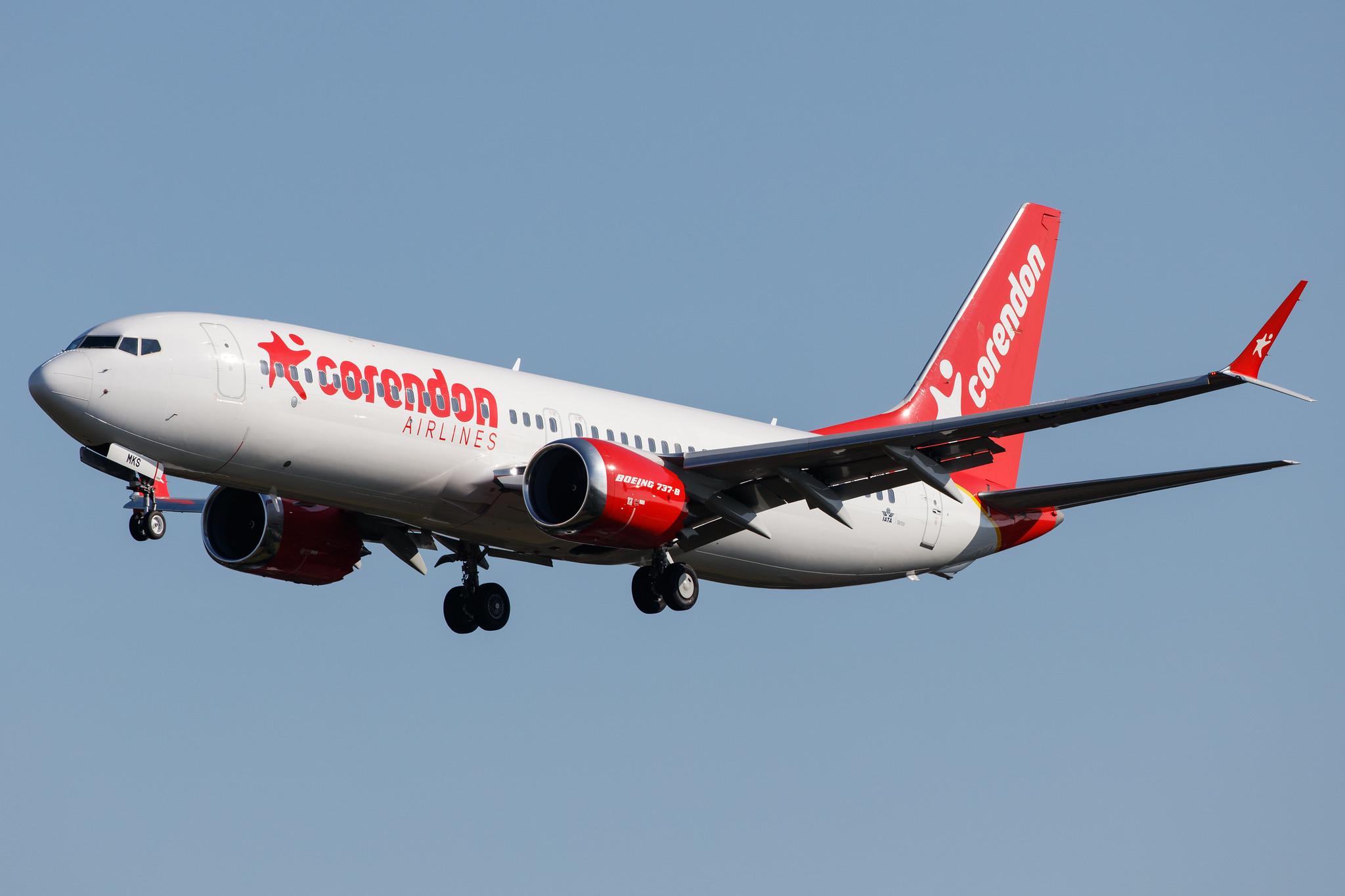 Hamburg Airport: Corendon Airlines (XC / CAI) |  Boeing 737 MAX 8 B38M | TC-MKS | MSN 64936