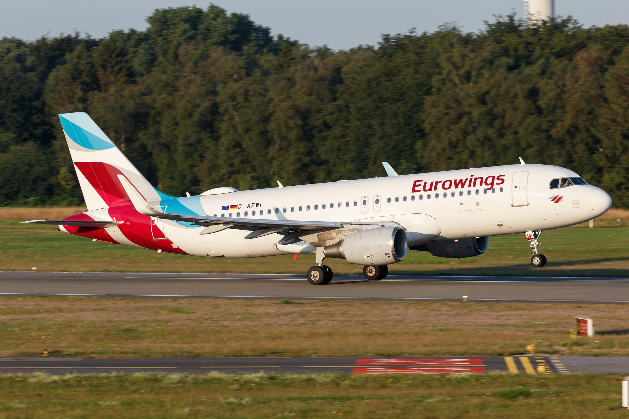 Hamburg Airport: Eurowings (EW / EWG) |  Airbus A320-214 A320 | D-AEWI | MSN 7210