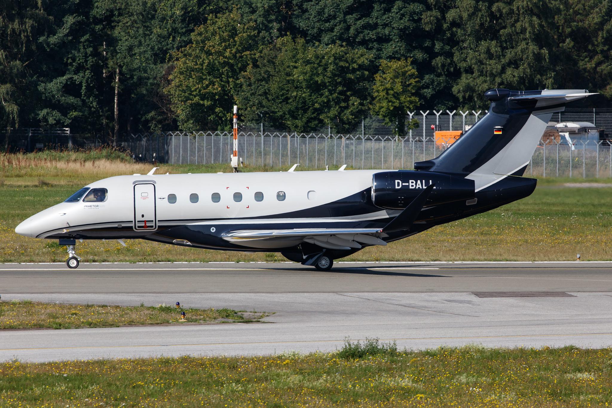Hamburg Airport: Air Hamburg (/ AHO) |  Embraer Praetor 600 E550 | D-BALL | MSN 55020133