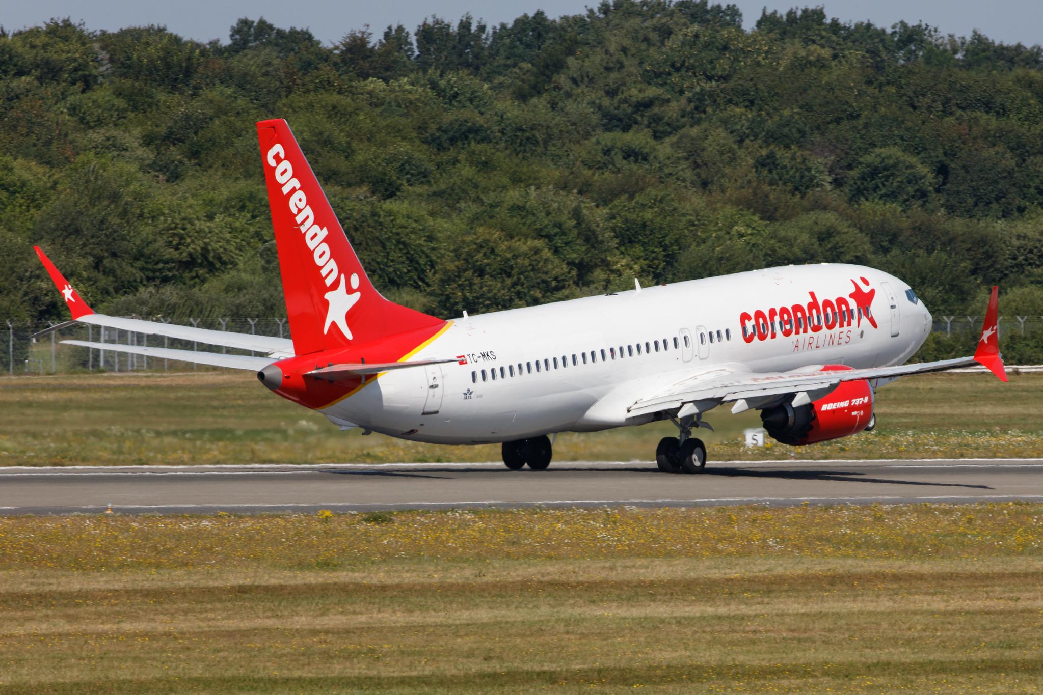 Hamburg Airport: Corendon Airlines (XC / CAI) |  Boeing 737 MAX 8 B38M | TC-MKS | MSN 64936