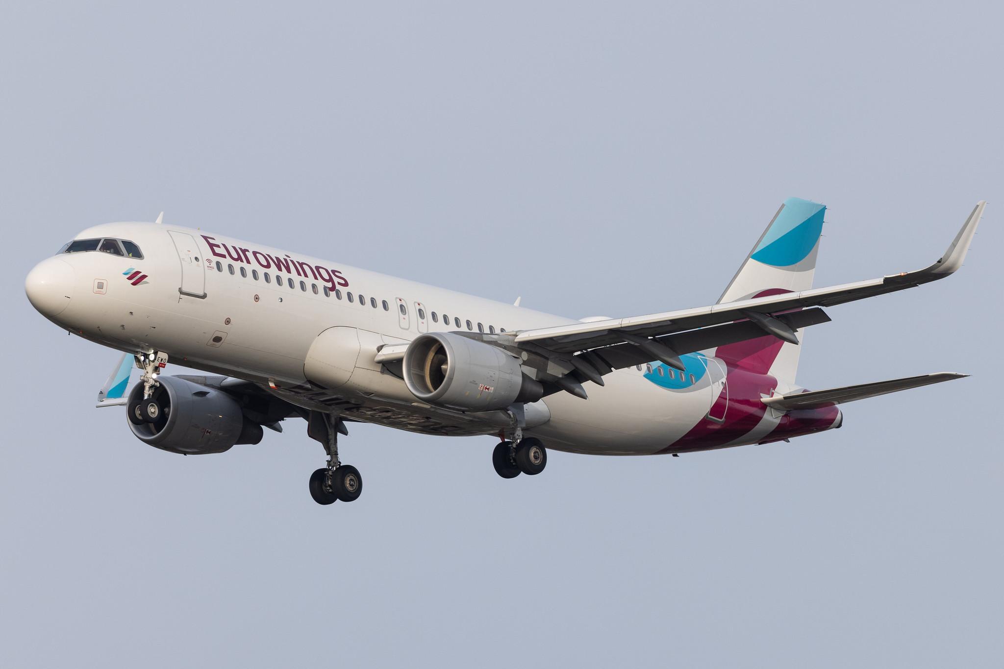 Hamburg Airport: Eurowings (EW / EWG) |  Airbus A320-214 A320 | D-AEWO | MSN 7394