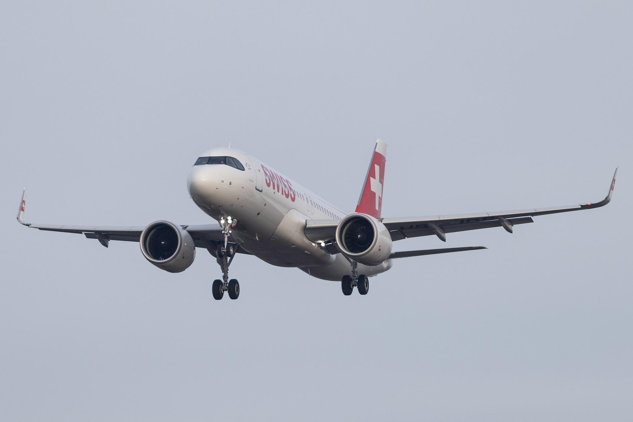 Hamburg Airport: Swiss (LX / SWR) |  Airbus A320-271N A20N | HB-JDB | MSN 9379