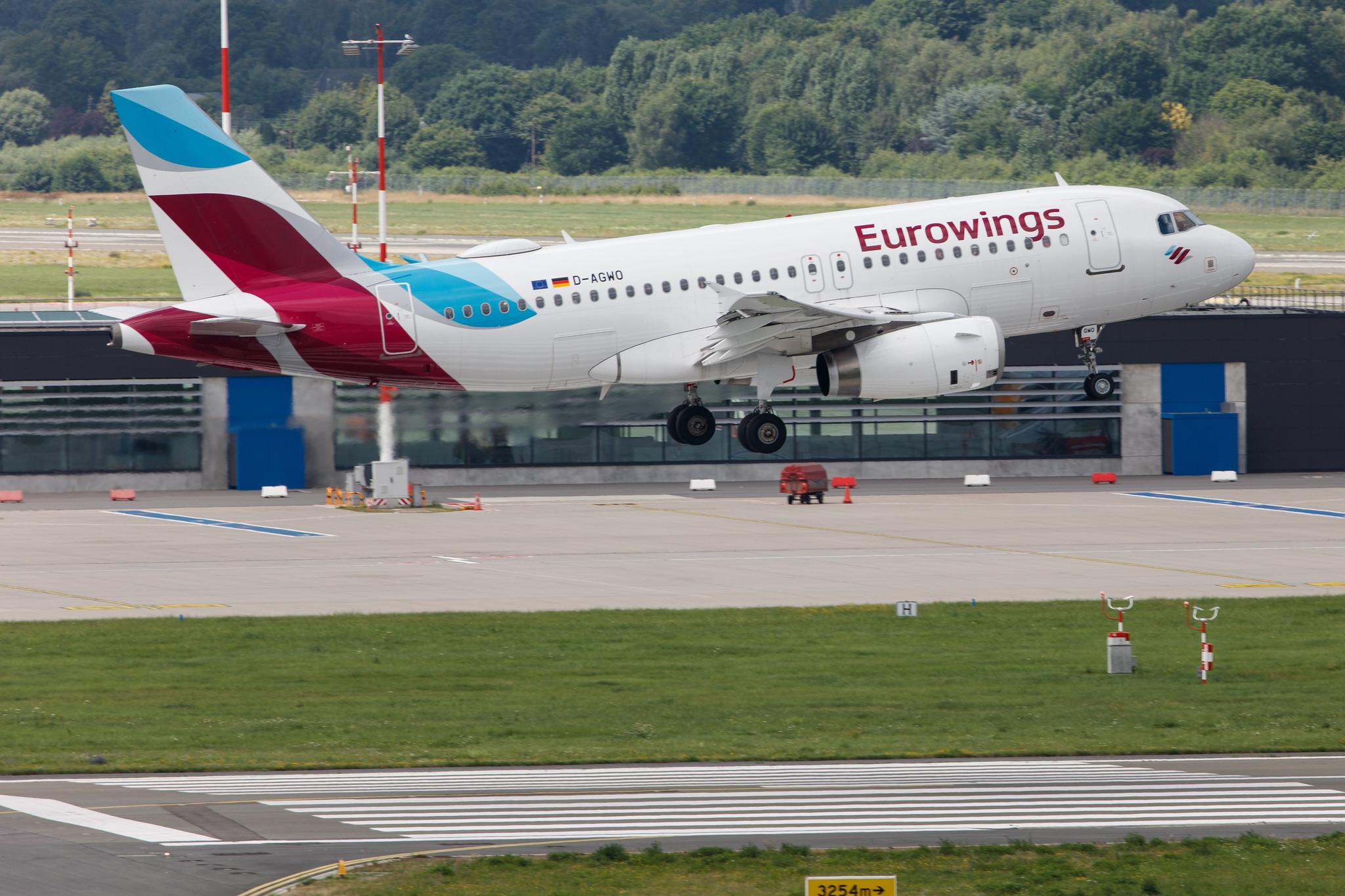 Hamburg Airport: Eurowings (EW / EWG) |  Airbus A319-132 A319 | D-AGWO | MSN 4166