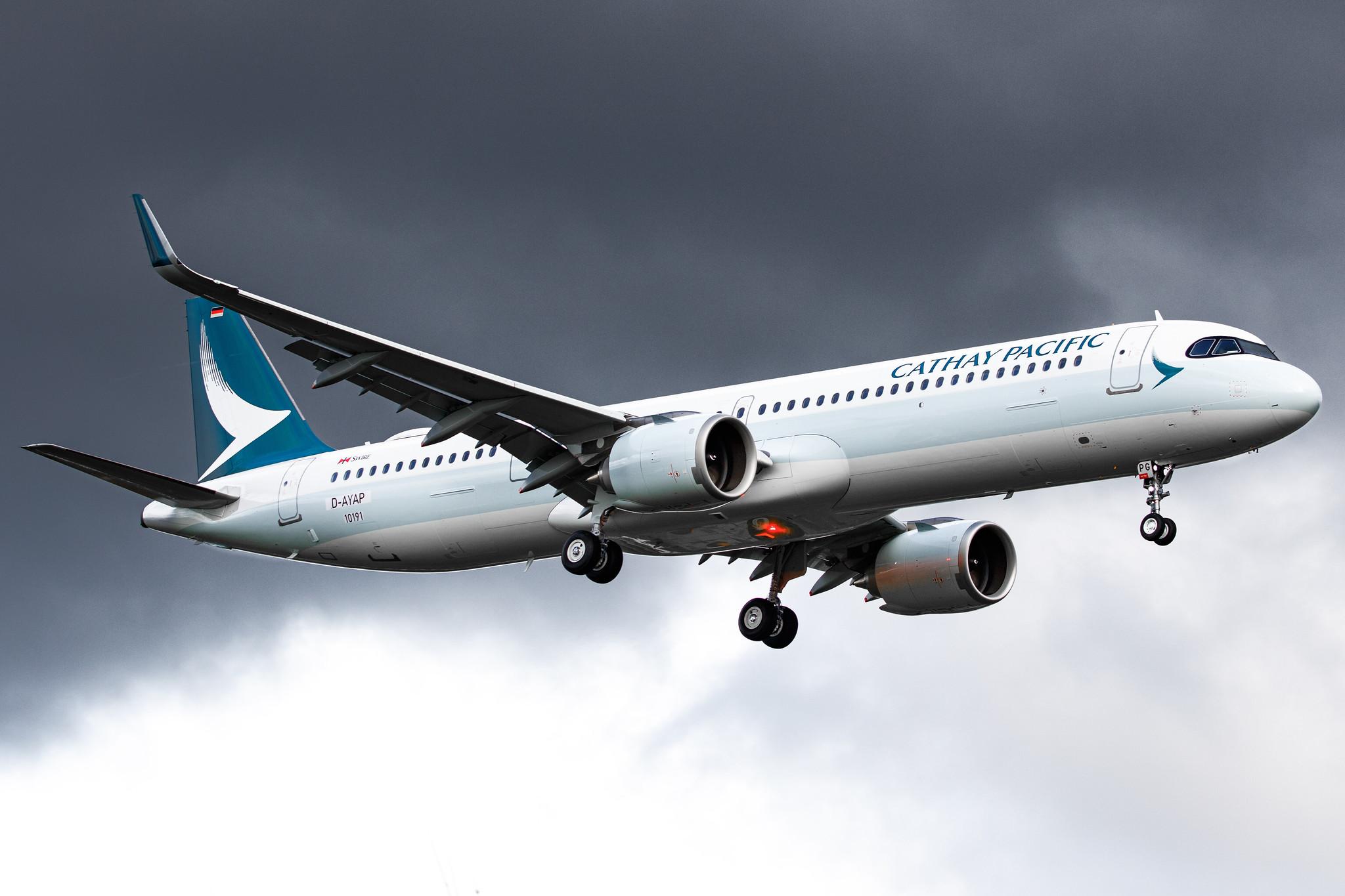 Hamburg Airport: Cathay Pacific (CX / CPA) |  Airbus A321-251NX A21N | D-AYAP (B-HPG) | MSN 10191