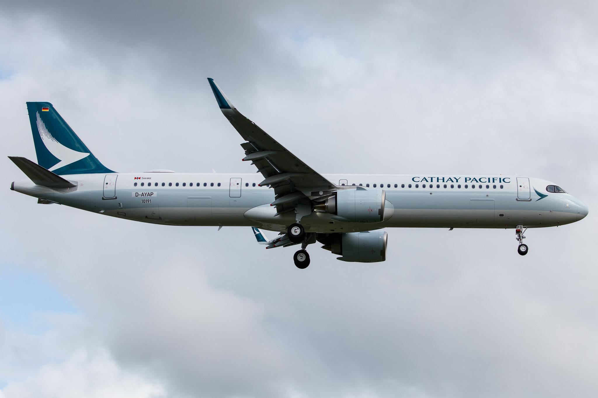 Hamburg Airport: Cathay Pacific (CX / CPA) |  Airbus A321-251NX A21N | D-AYAP (B-HPG) | MSN 10191