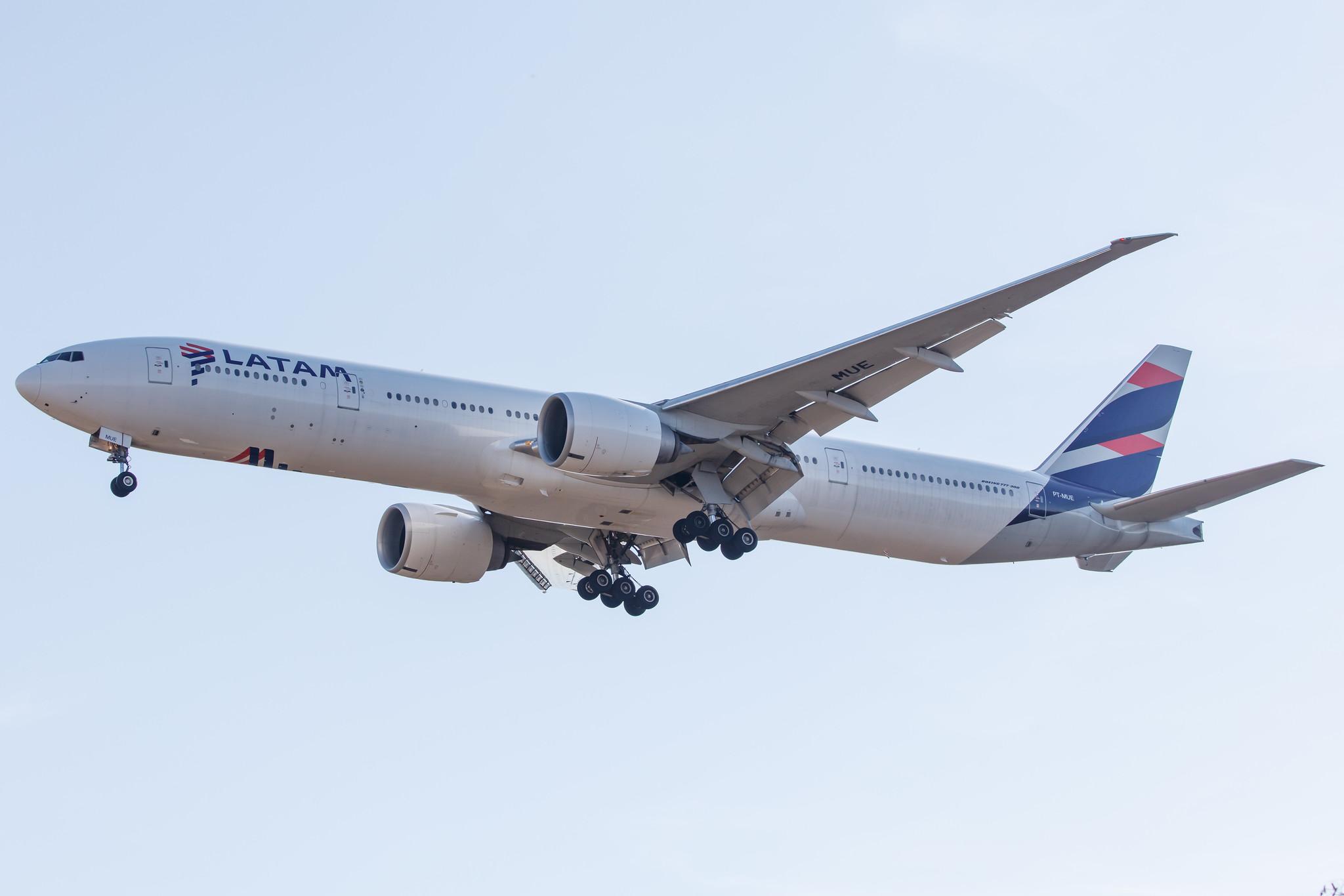 Frankfurt Airport: LATAM Airlines (LA / LAN) | Operator: LATAM Brasil |  Boeing 777-32W(ER) B77W | PT-MUE | MSN 38886