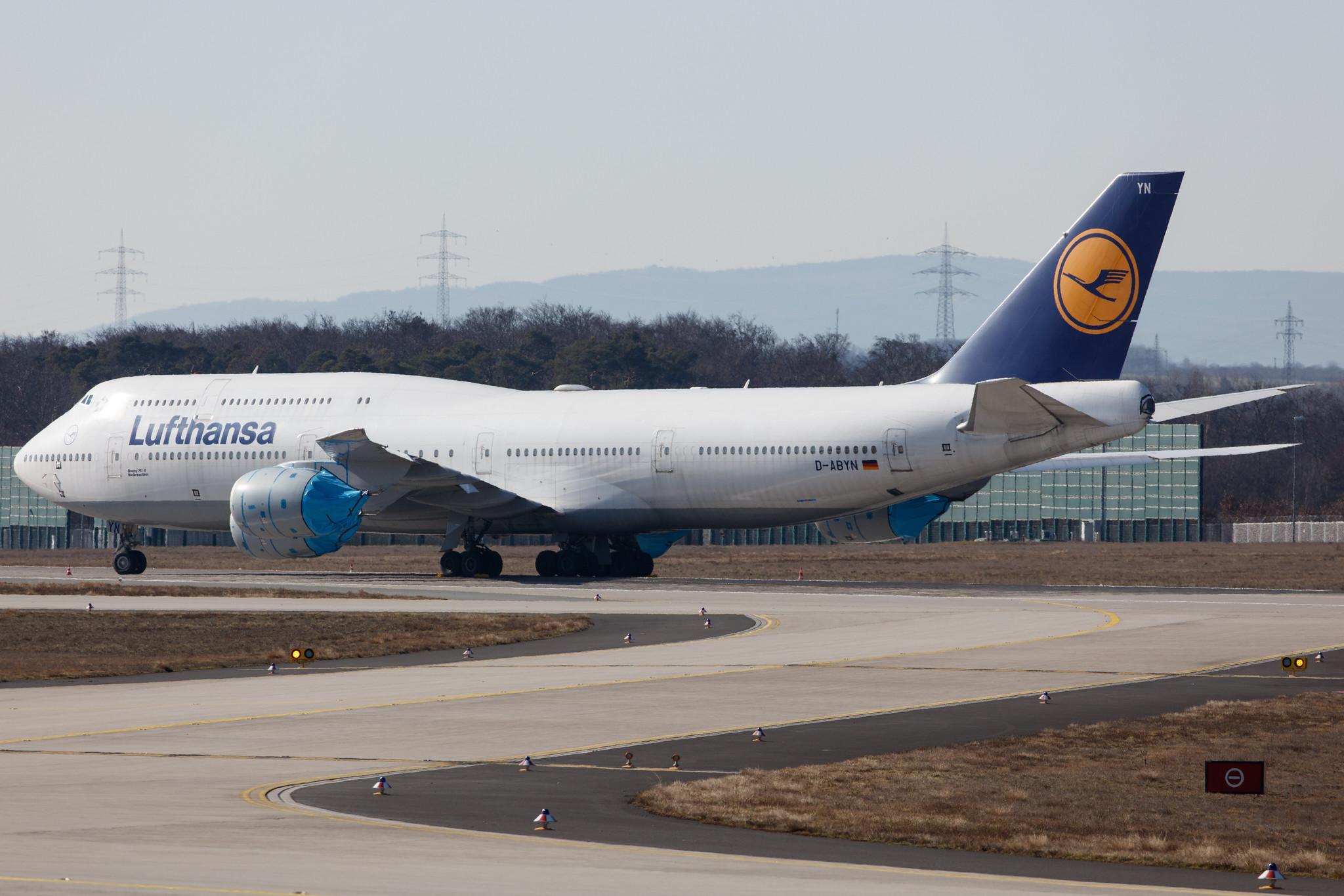 Frankfurt Airport: Lufthansa (LH / DLH) |  Boeing 747-830 B748 | D-ABYN | MSN 37838