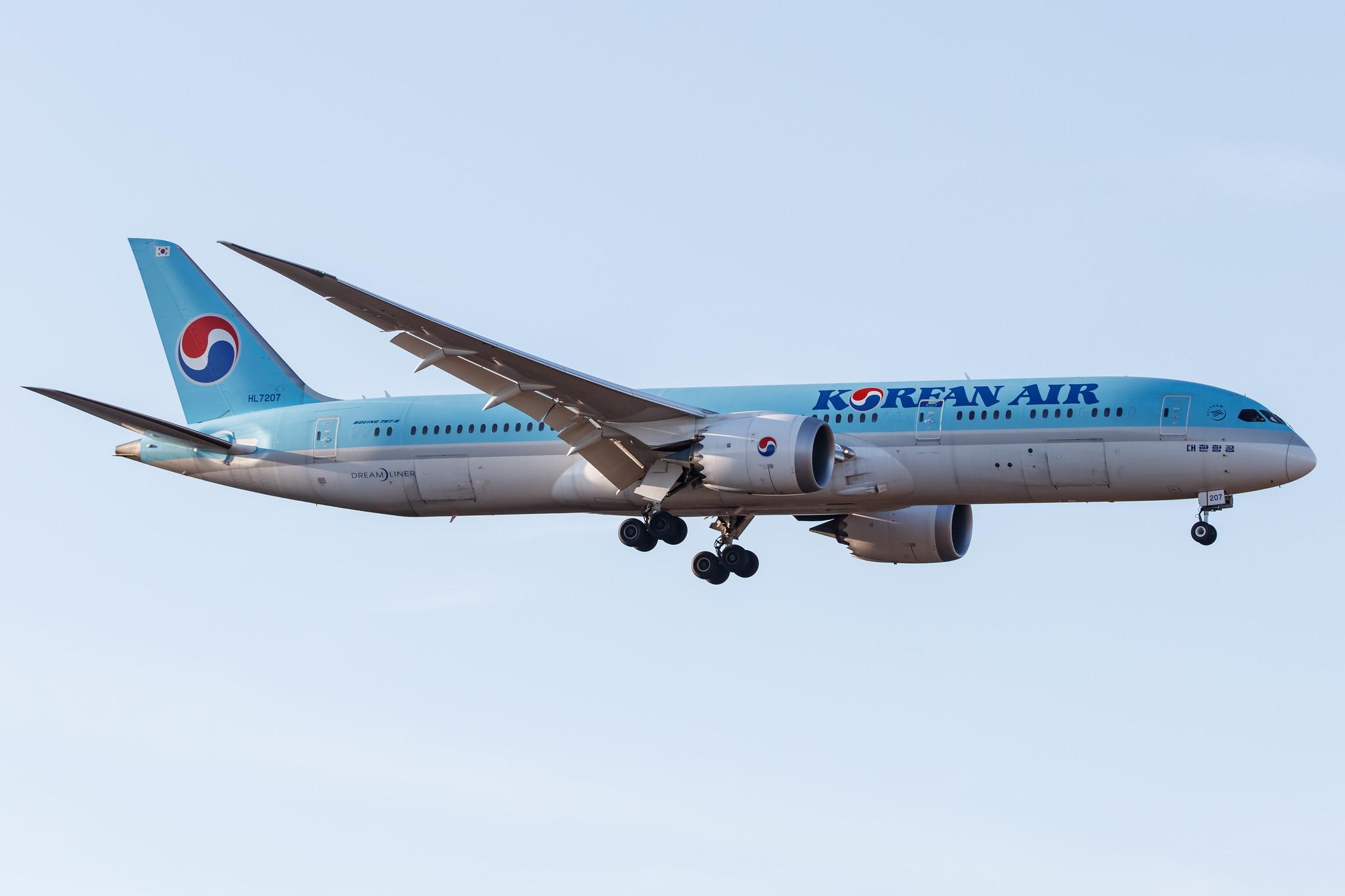 Frankfurt Airport: Korean Air (KE / KAL) |  Boeing 787-9 Dreamliner B789 | HL7207 | MSN 34816