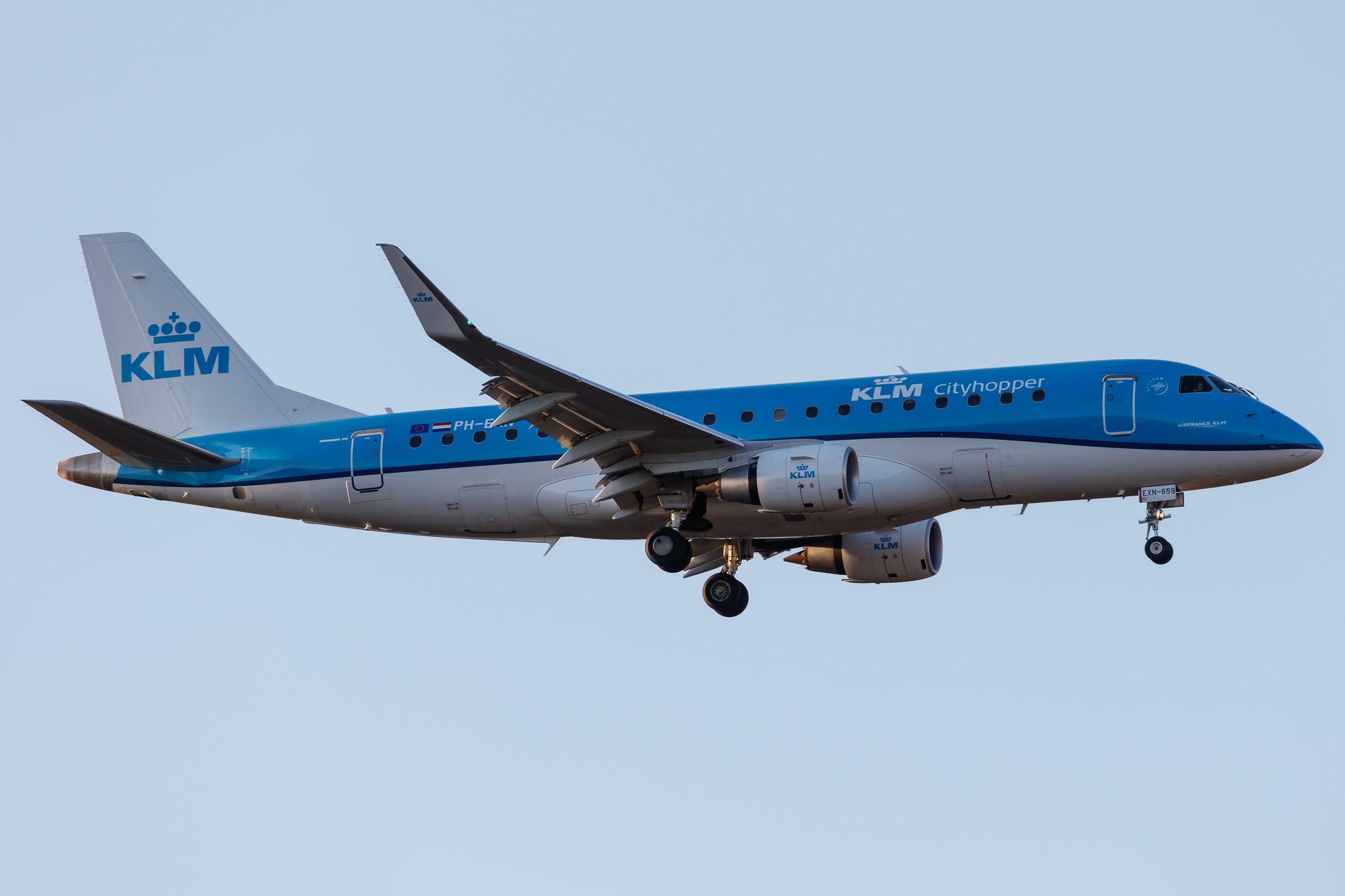 Frankfurt Airport: KLM (KL / KLM) | Operator: KLM Cityhopper |  Embraer E175STD E75L | PH-EXN | MSN 17000659