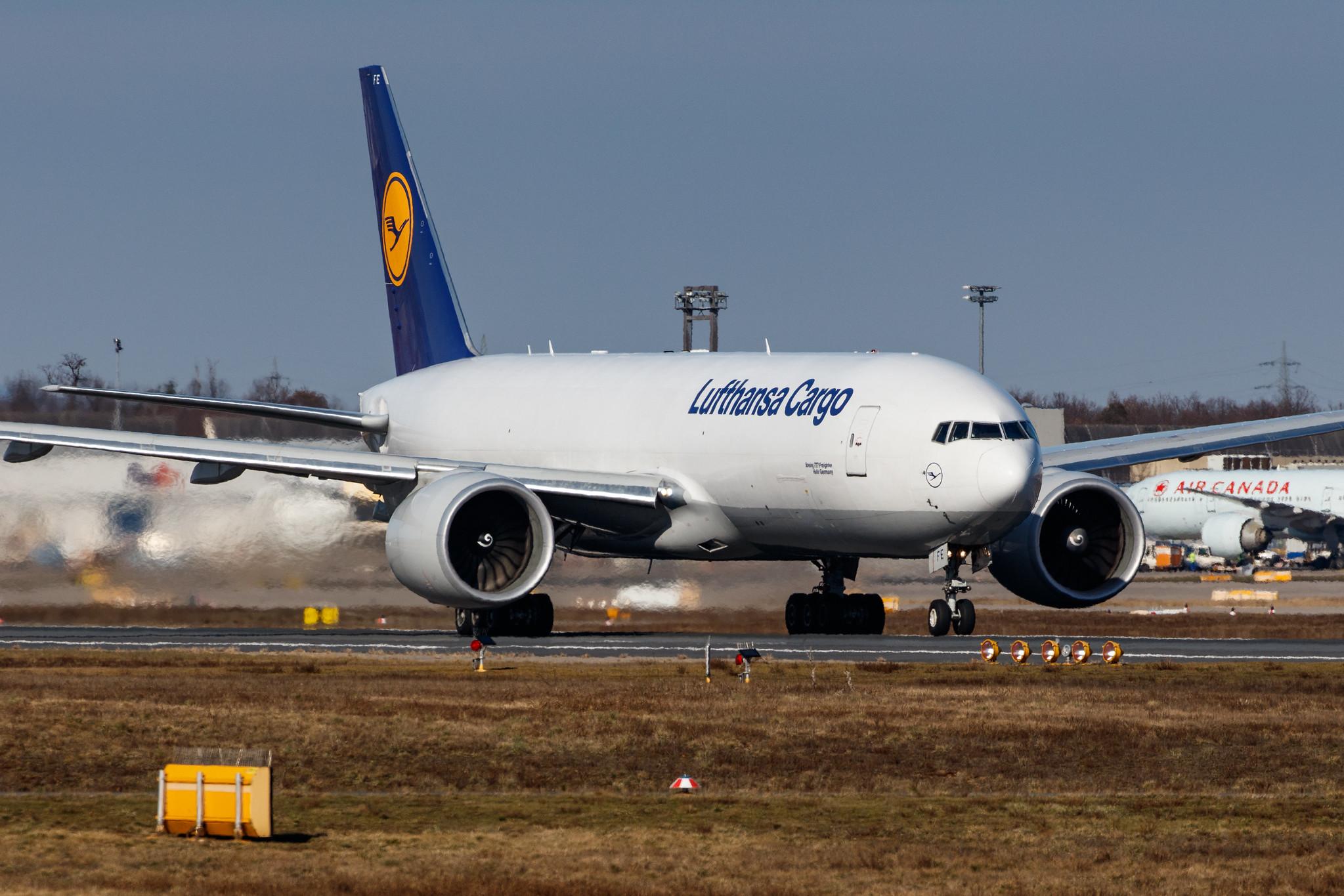 Frankfurt Airport: Lufthansa Cargo (/ GEC) |  Boeing 777-FBT B77L | D-ALFE | MSN 41678