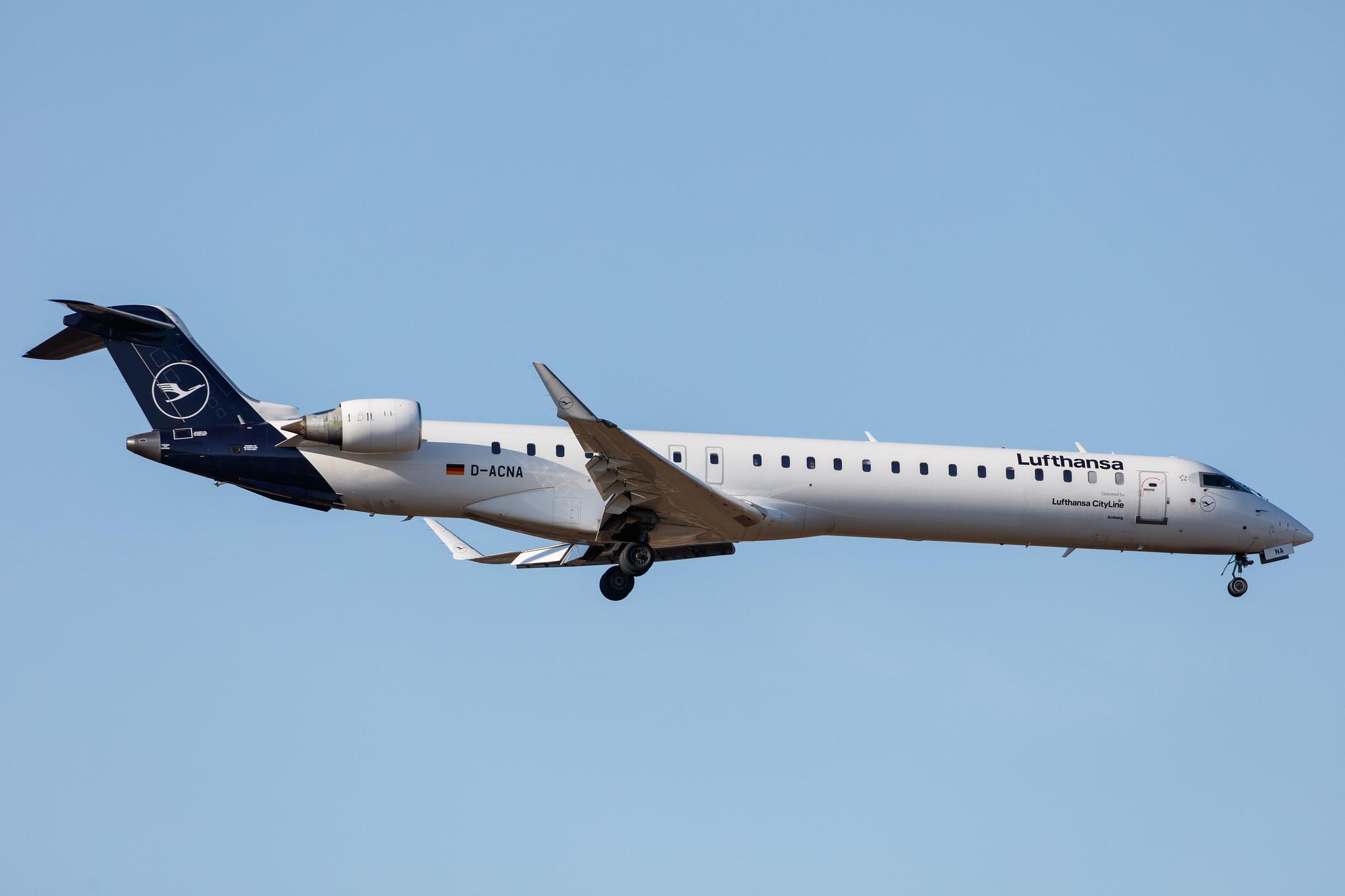 Frankfurt Airport: Lufthansa (LH / DLH) | Operator: Lufthansa CityLine |  Mitsubishi CRJ-900LR CRJ9 | D-ACNA | MSN 15229