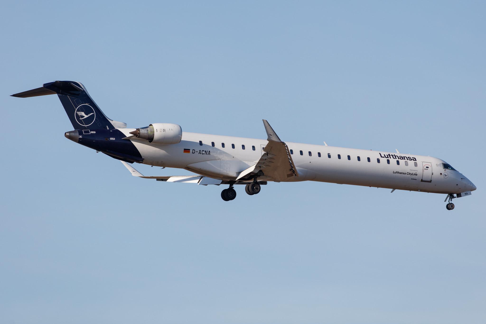 Frankfurt Airport: Lufthansa (LH / DLH) | Operator: Lufthansa CityLine |  Mitsubishi CRJ-900LR CRJ9 | D-ACNA | MSN 15229
