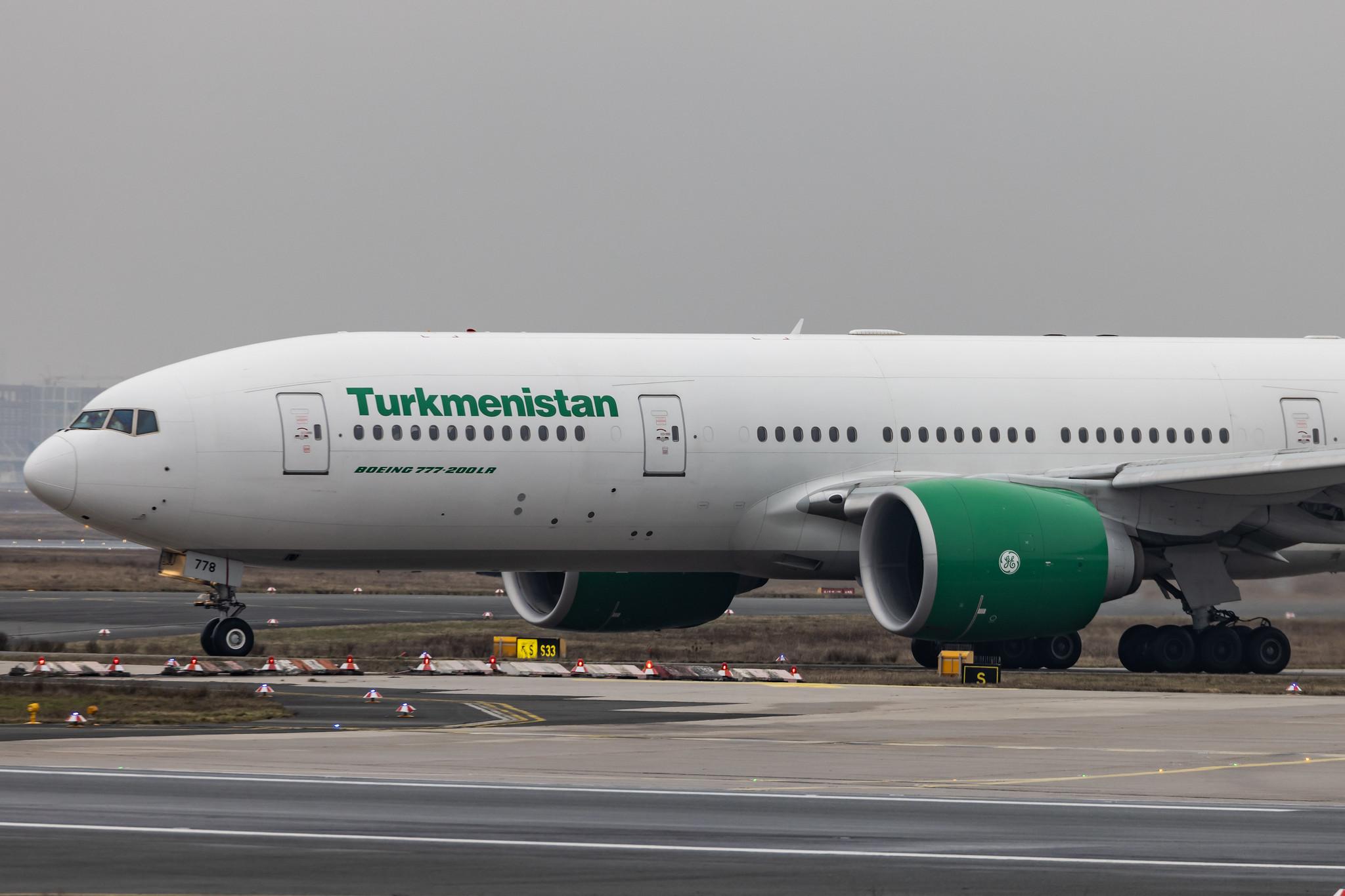 Frankfurt Airport: Turkmenistan Airlines (T5 / TUA) |  Boeing 777-22K(LR) B77L | EZ-A778 | MSN 42296