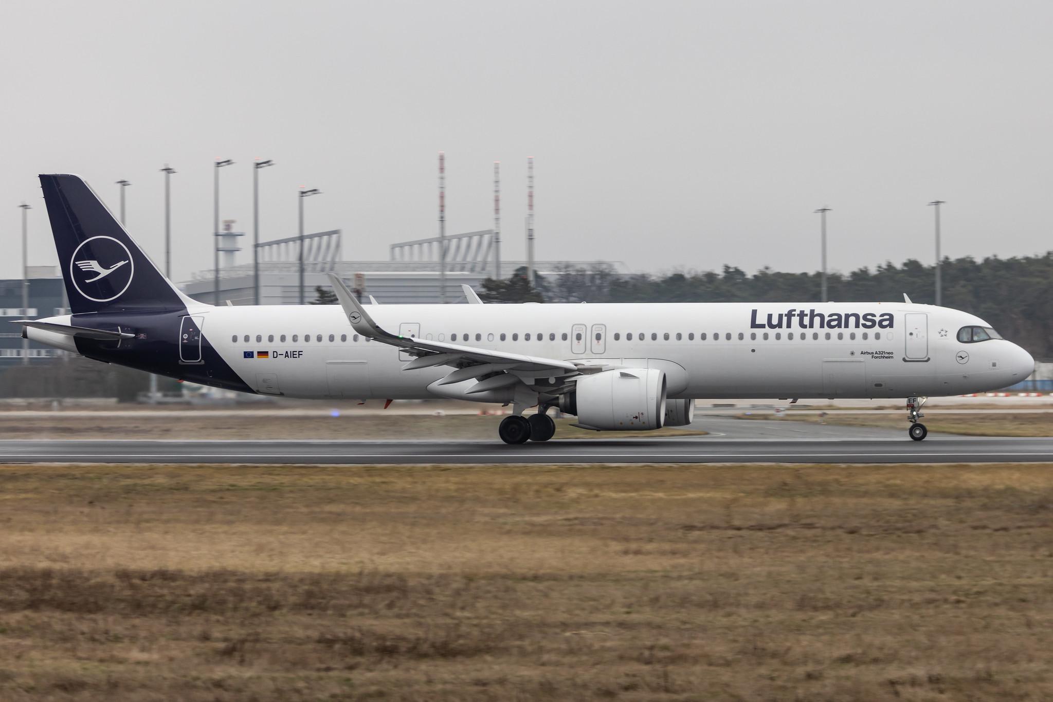 Frankfurt Airport: Lufthansa (LH / DLH) |  Airbus A321-271NX A21N | D-AIEF | MSN 10010