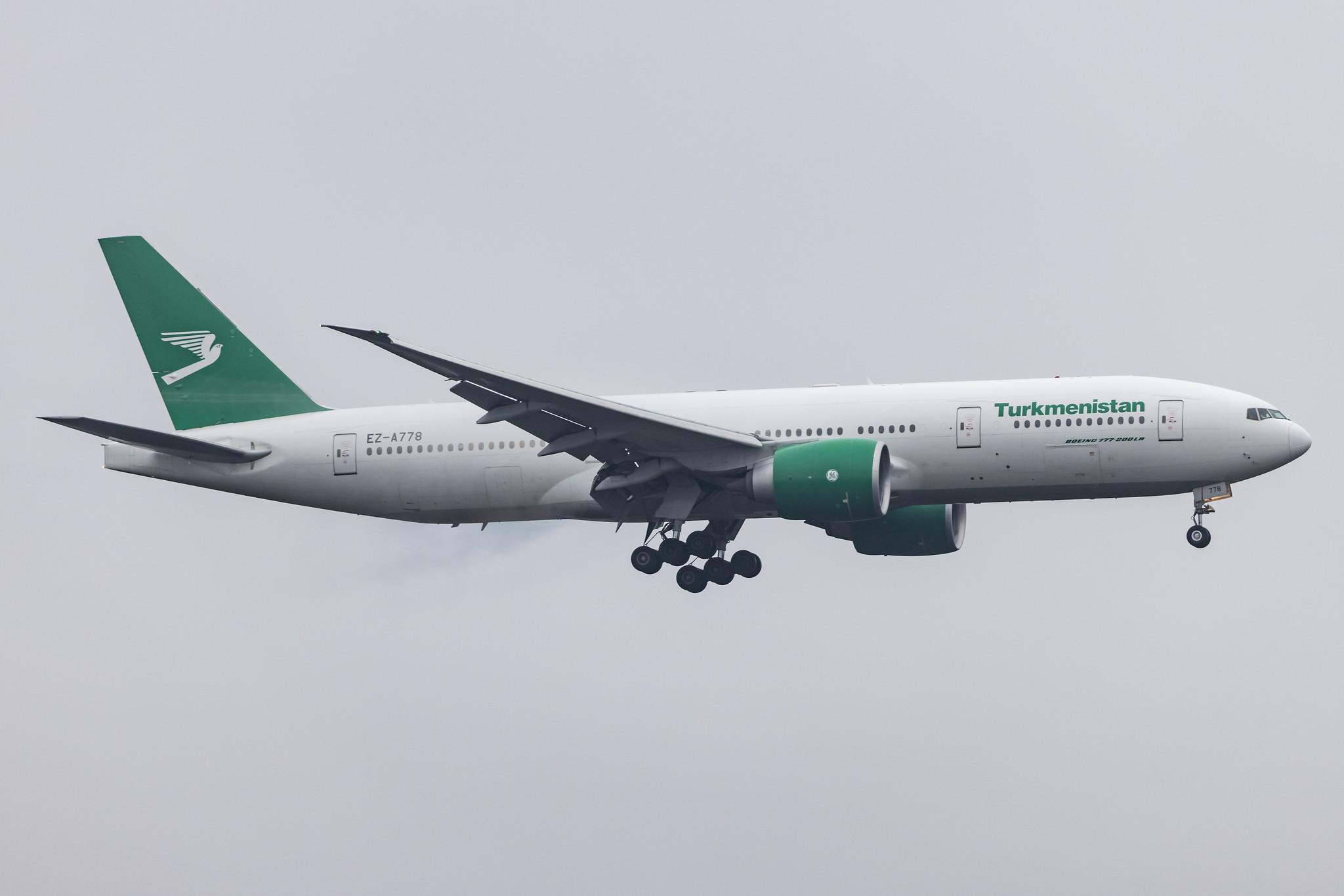Frankfurt Airport: Turkmenistan Airlines (T5 / TUA) |  Boeing 777-22K(LR) B77L | EZ-A778 | MSN 42296