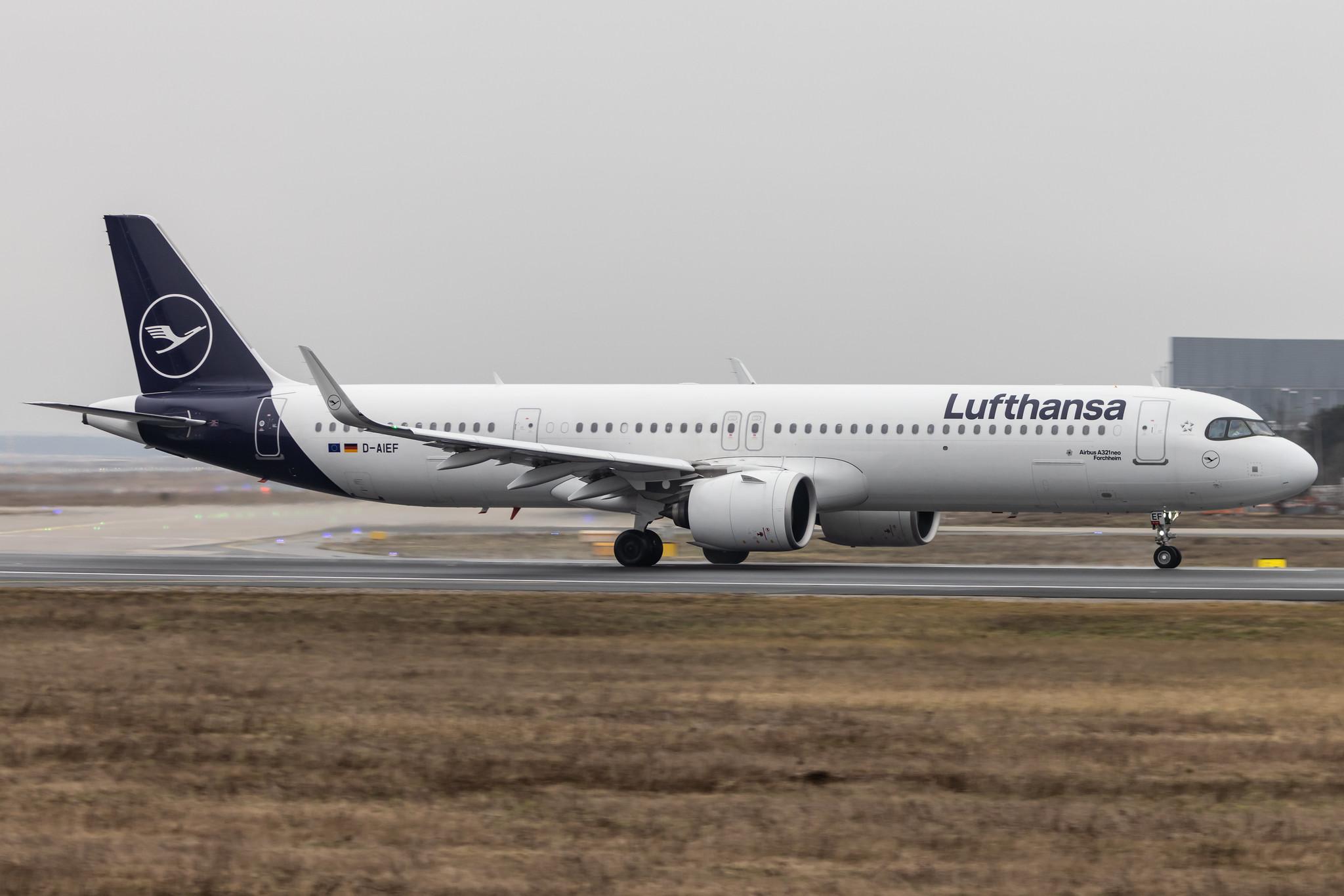 Frankfurt Airport: Lufthansa (LH / DLH) |  Airbus A321-271NX A21N | D-AIEF | MSN 10010