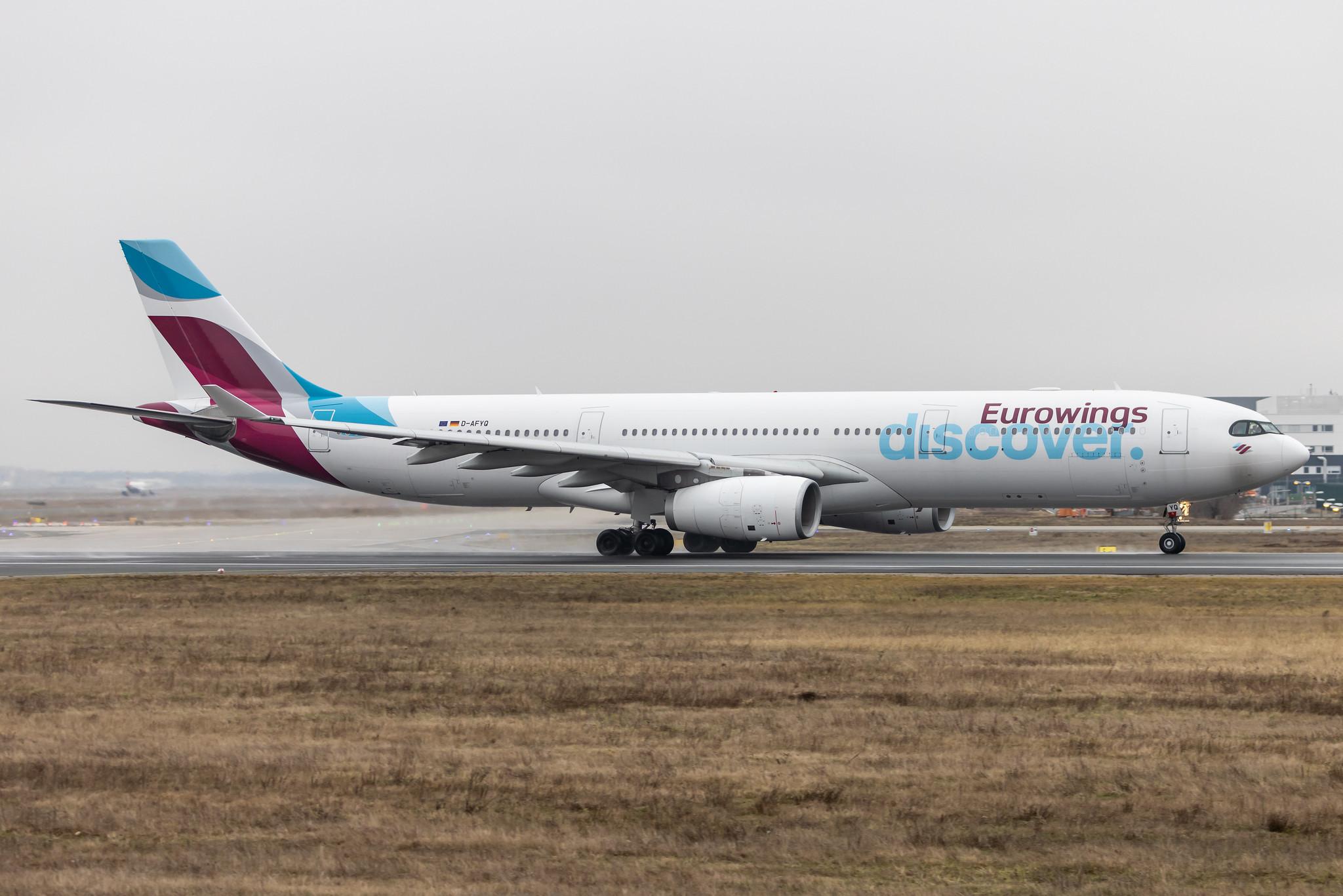 Frankfurt Airport: Eurowings Discover (4Y / OCN) |  Airbus A330-343 A333 | D-AFYQ | MSN 1193