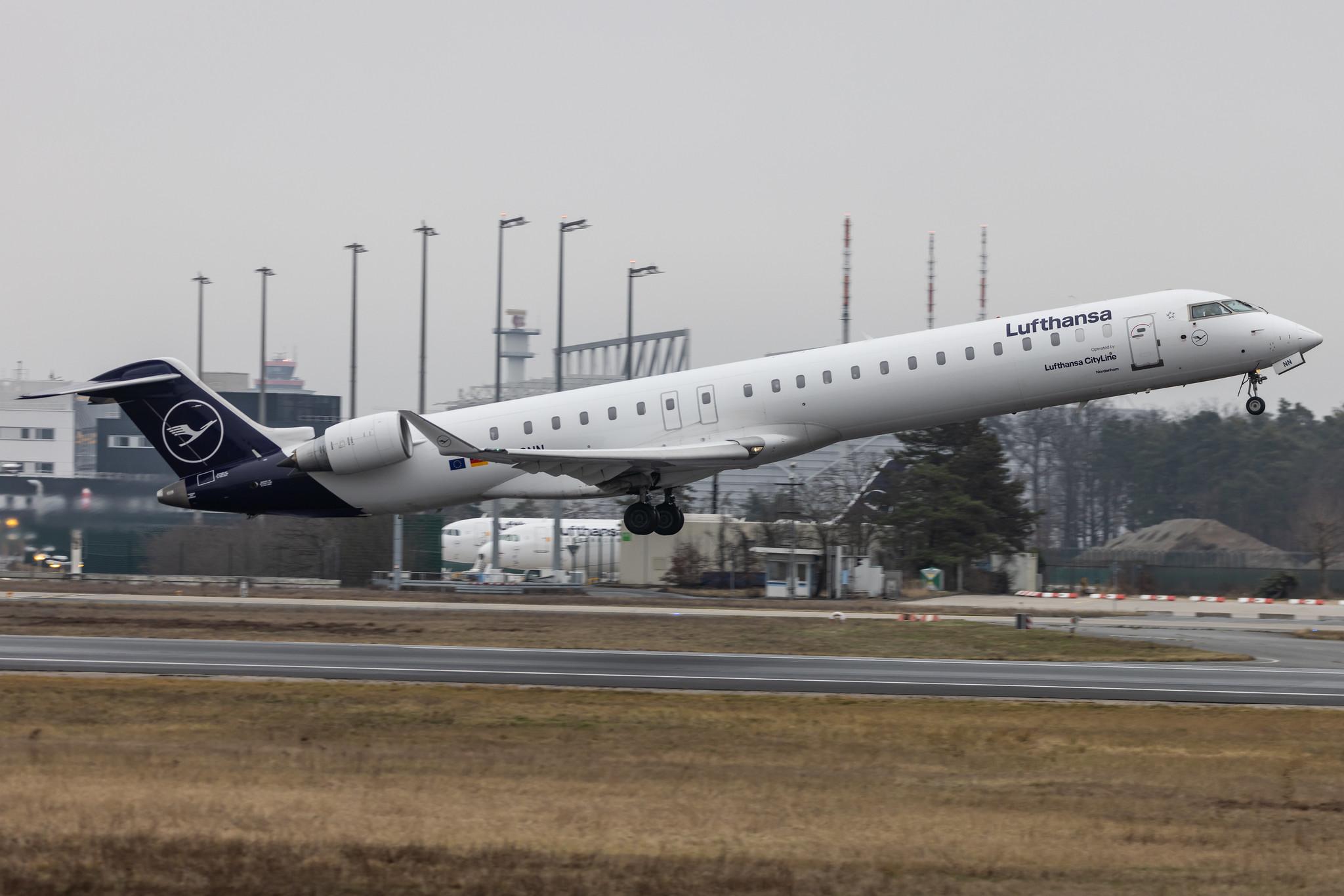 Frankfurt Airport: Lufthansa (LH / DLH) | Operator: Lufthansa CityLine |  Mitsubishi CRJ-900LR CRJ9 | D-ACNN | MSN 15254