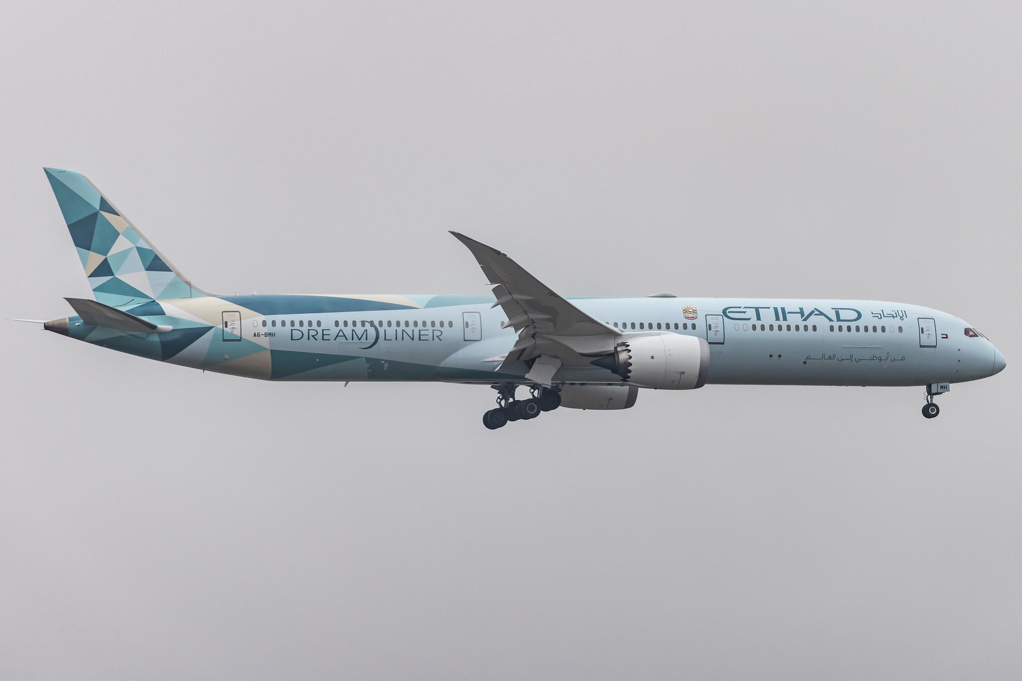 Frankfurt Airport: Etihad (EY / ETD) |  Livery: Greenliner Livery | Operator: Etihad Airways |  Boeing 787-10 Dreamliner B78X | A6-BMH | MSN 60765