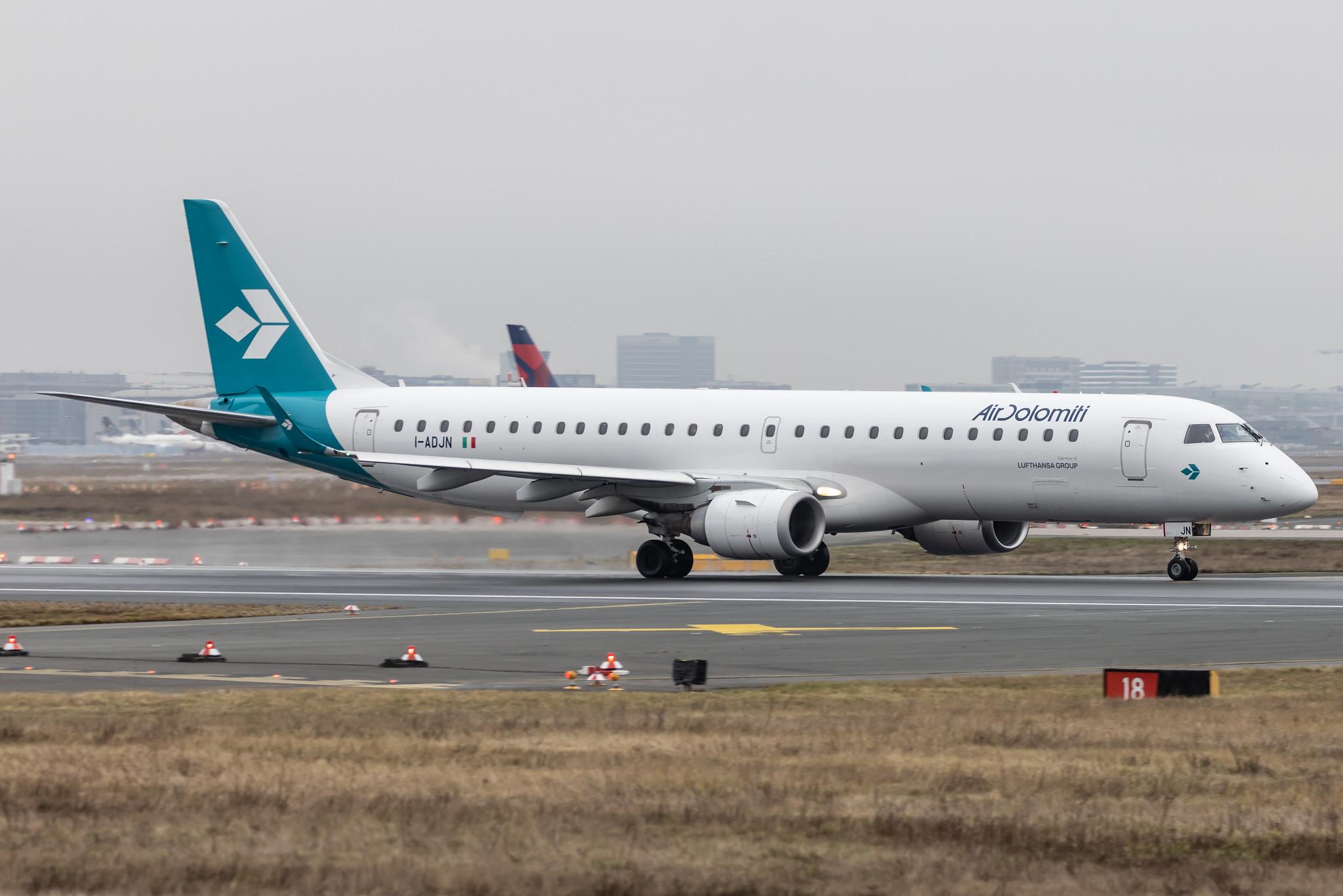 Frankfurt Airport: Air Dolomiti (EN / DLA) |  Embraer E195LR E195 | I-ADJN | MSN 19000270