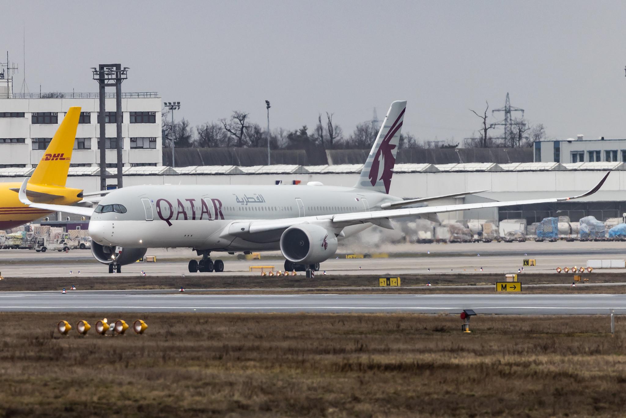 Frankfurt Airport: Qatar Airways (QR / QTR) |  Airbus A350-941 A359 | A7-AMK | MSN 249
