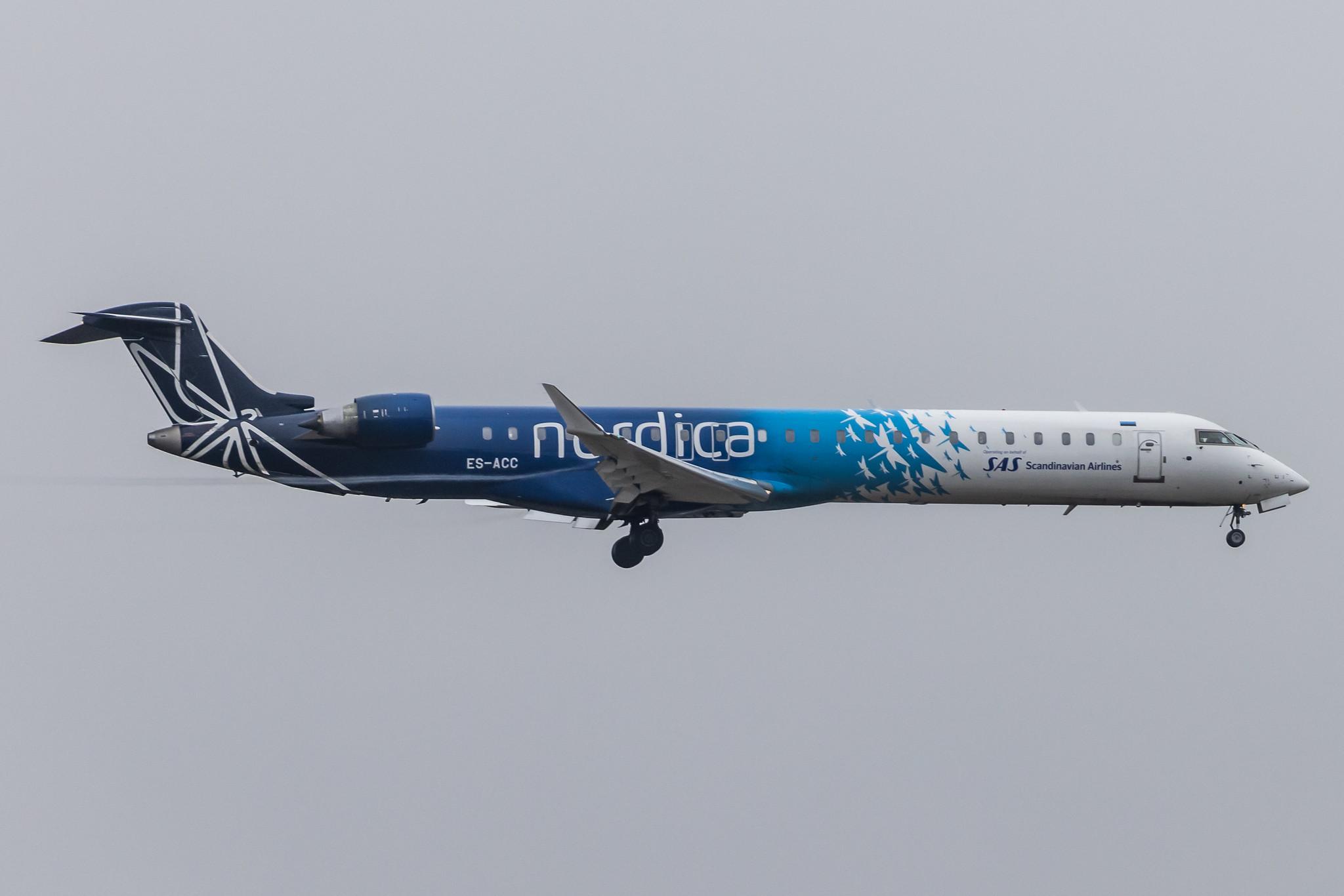 Frankfurt Airport: Nordica (ND / NDA) | Operator: Xfly |  Mitsubishi CRJ-900ER CRJ9 | ES-ACC | MSN 15262