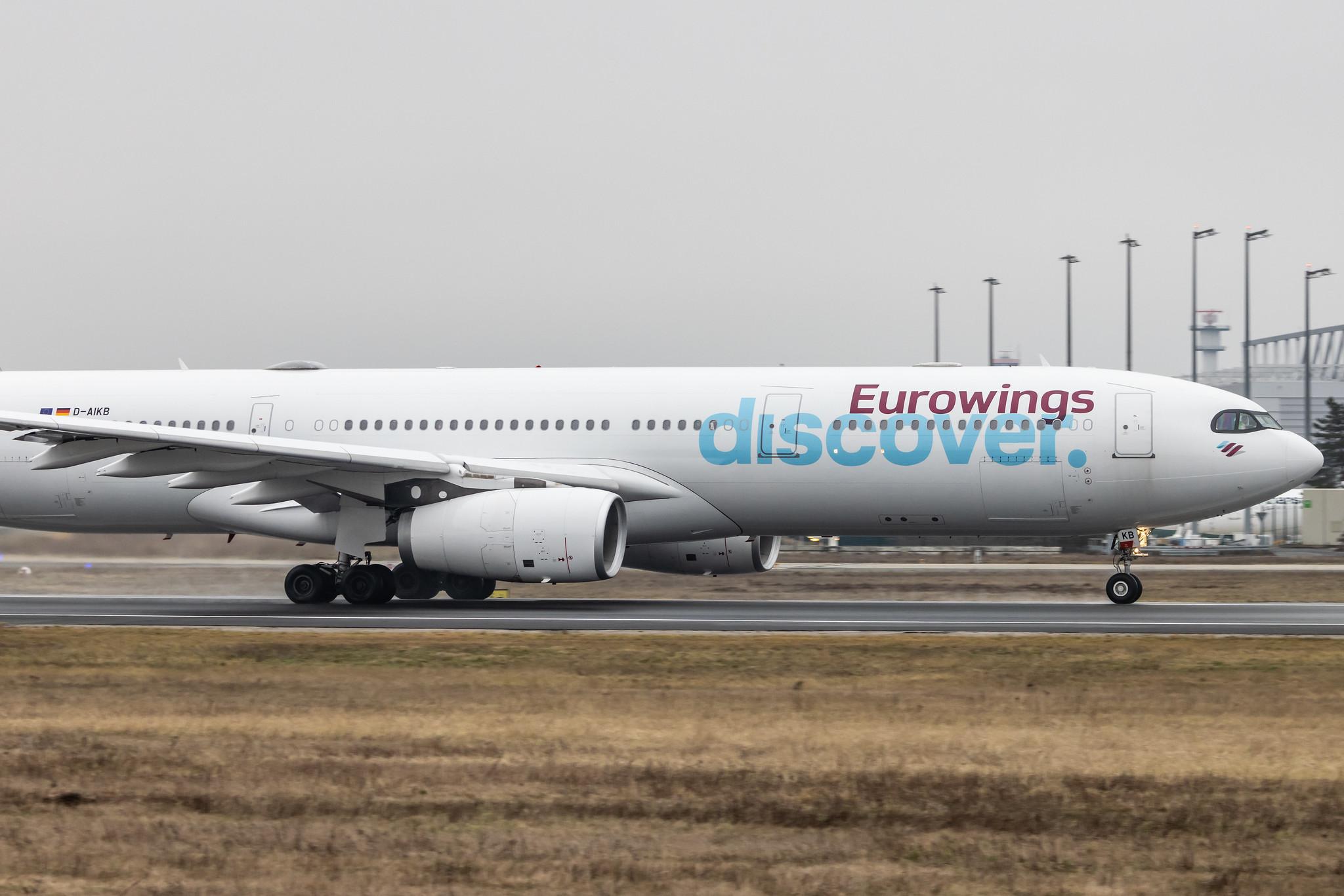 Frankfurt Airport: Eurowings Discover (4Y / OCN) |  Airbus A330-343 A333 | D-AIKB | MSN 0576