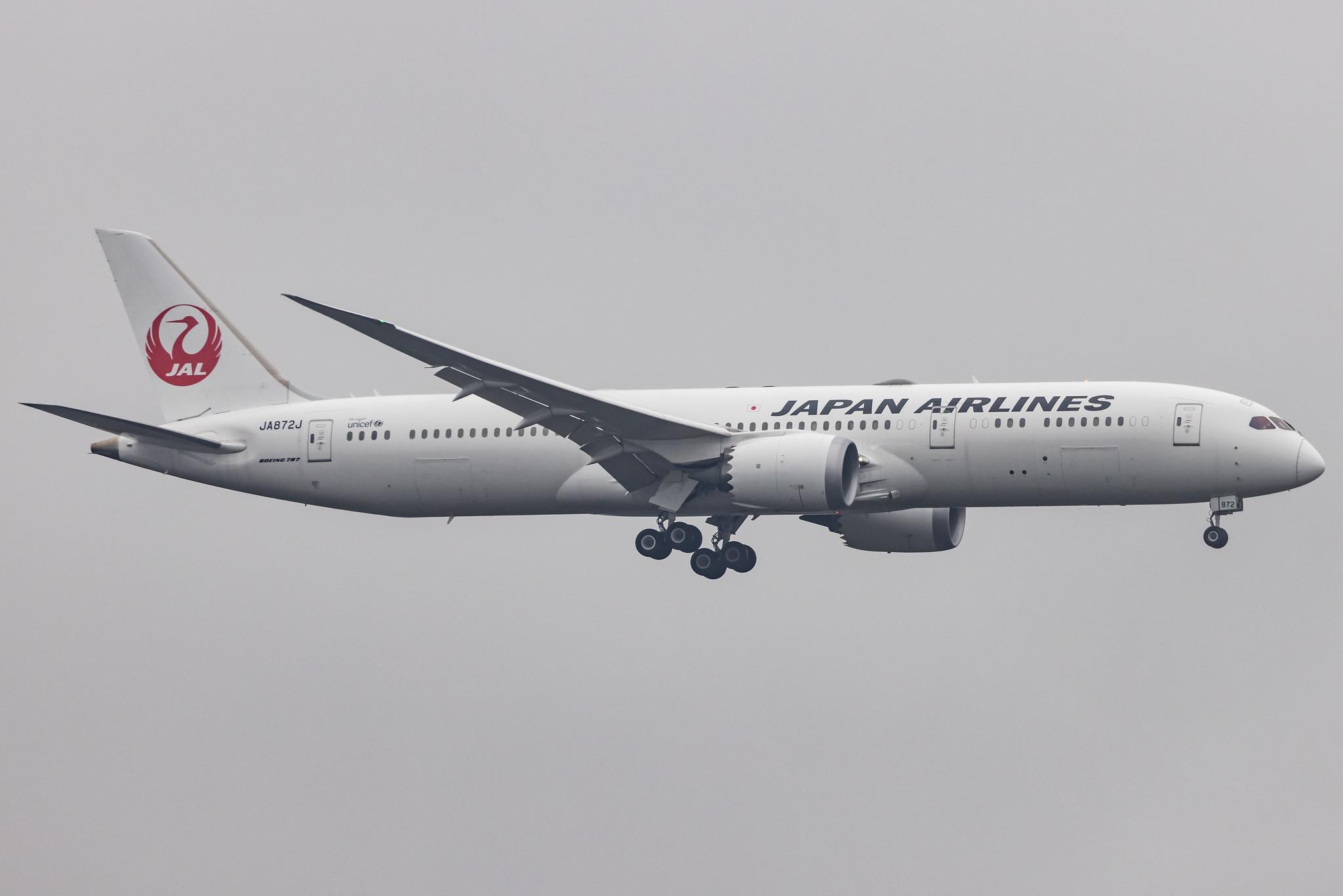 Frankfurt Airport: Japan Airlines (JL / JAL) |  Boeing 787-9 Dreamliner B789 | JA872J | MSN 35428