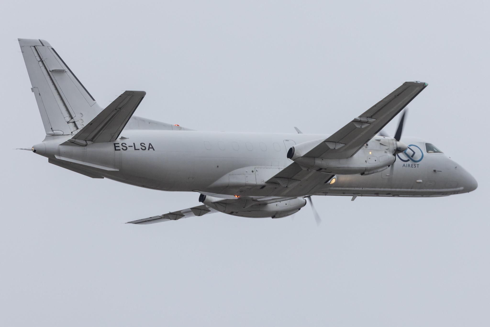 Frankfurt Airport: Airest (/ AEG) |  Saab 340A(F) SF34 | ES-LSA | MSN 340A-055