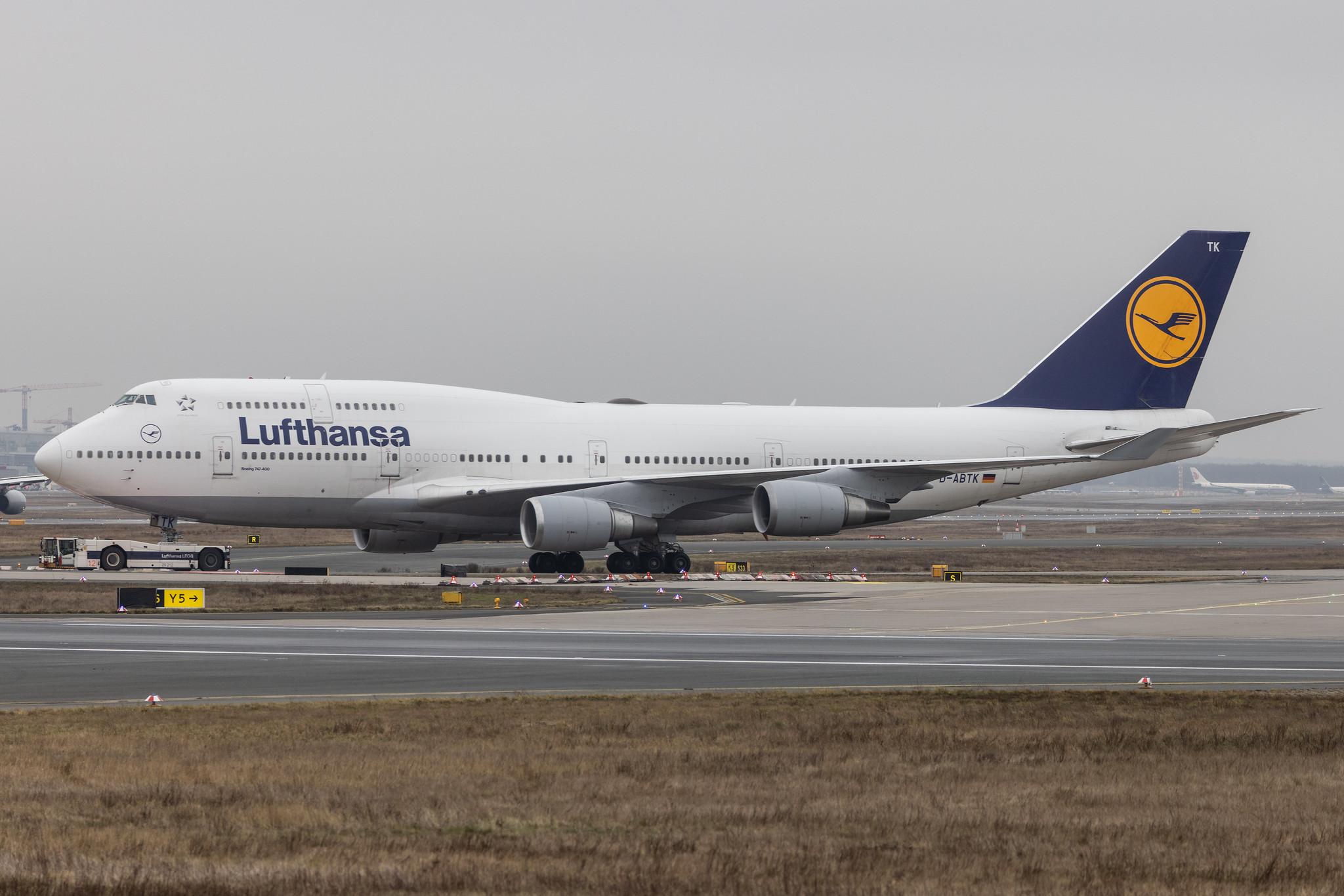 Frankfurt Airport: Lufthansa (LH / DLH) |  Boeing 747-430 B744 | D-ABTK | MSN 29871