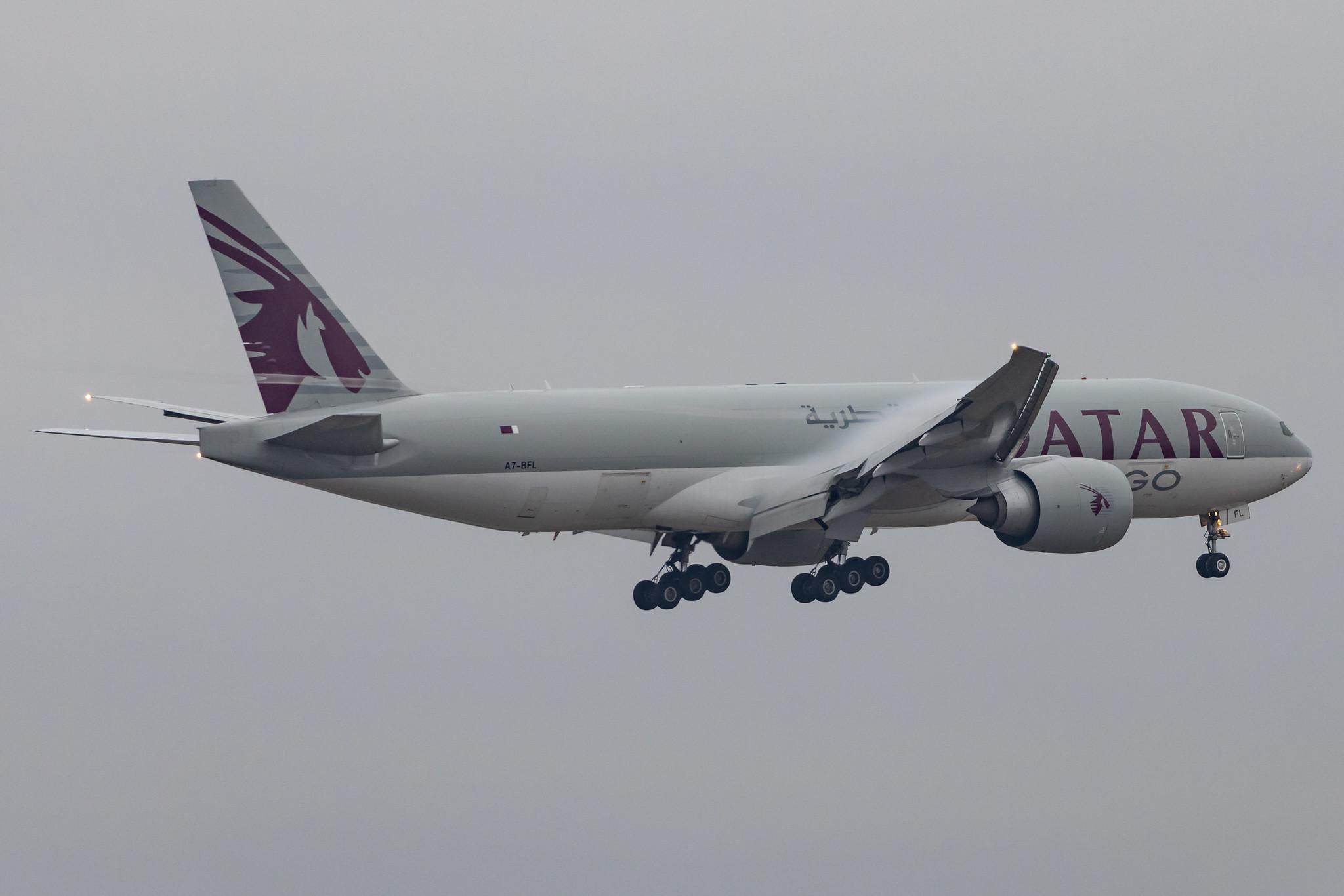 Frankfurt Airport: Qatar Cargo (QR / QTR) | Operator: Qatar Airways |  Boeing 777-FDZ B77L | A7-BFL | MSN 62086